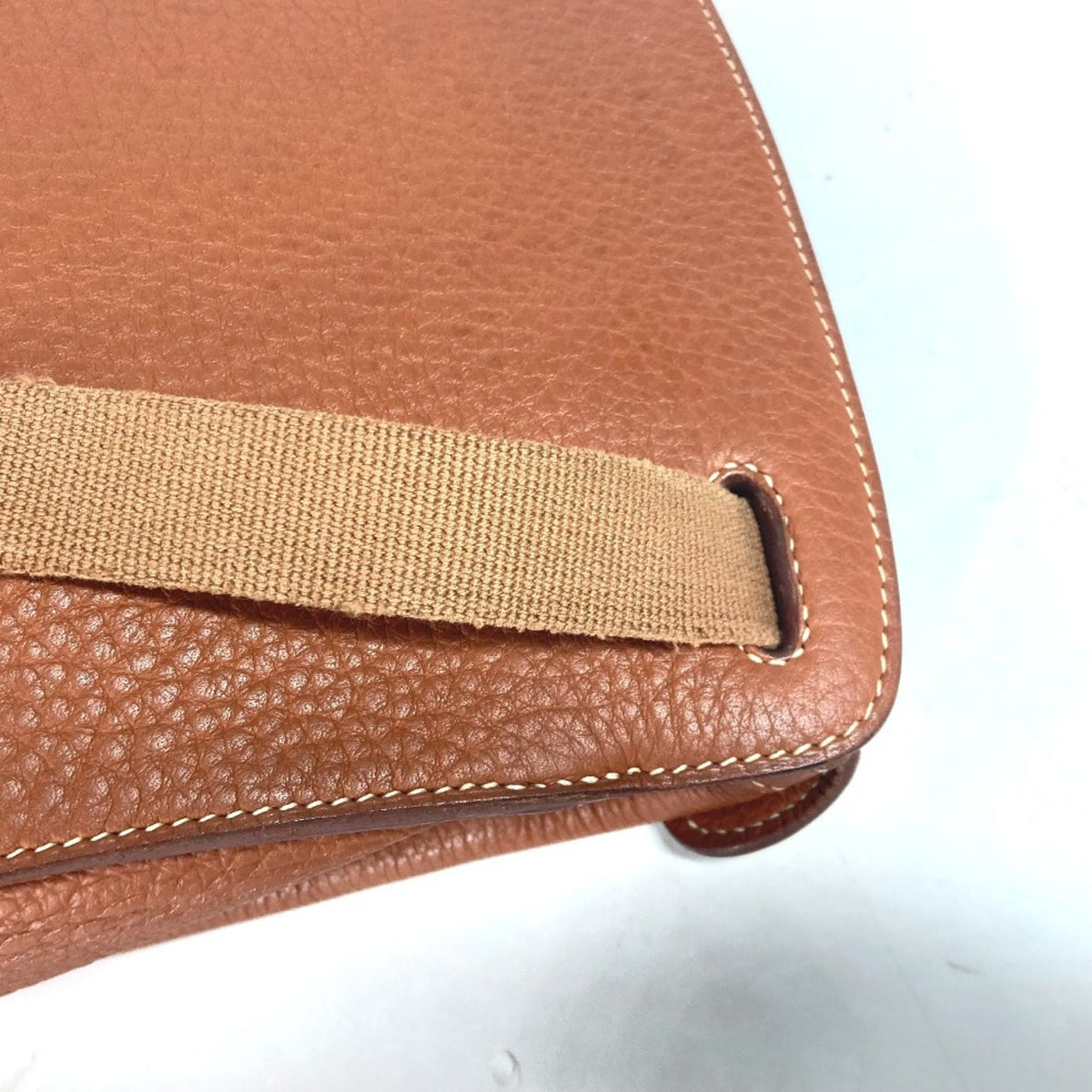 Hermes Brown Leather Backpack (Pre-Owned)