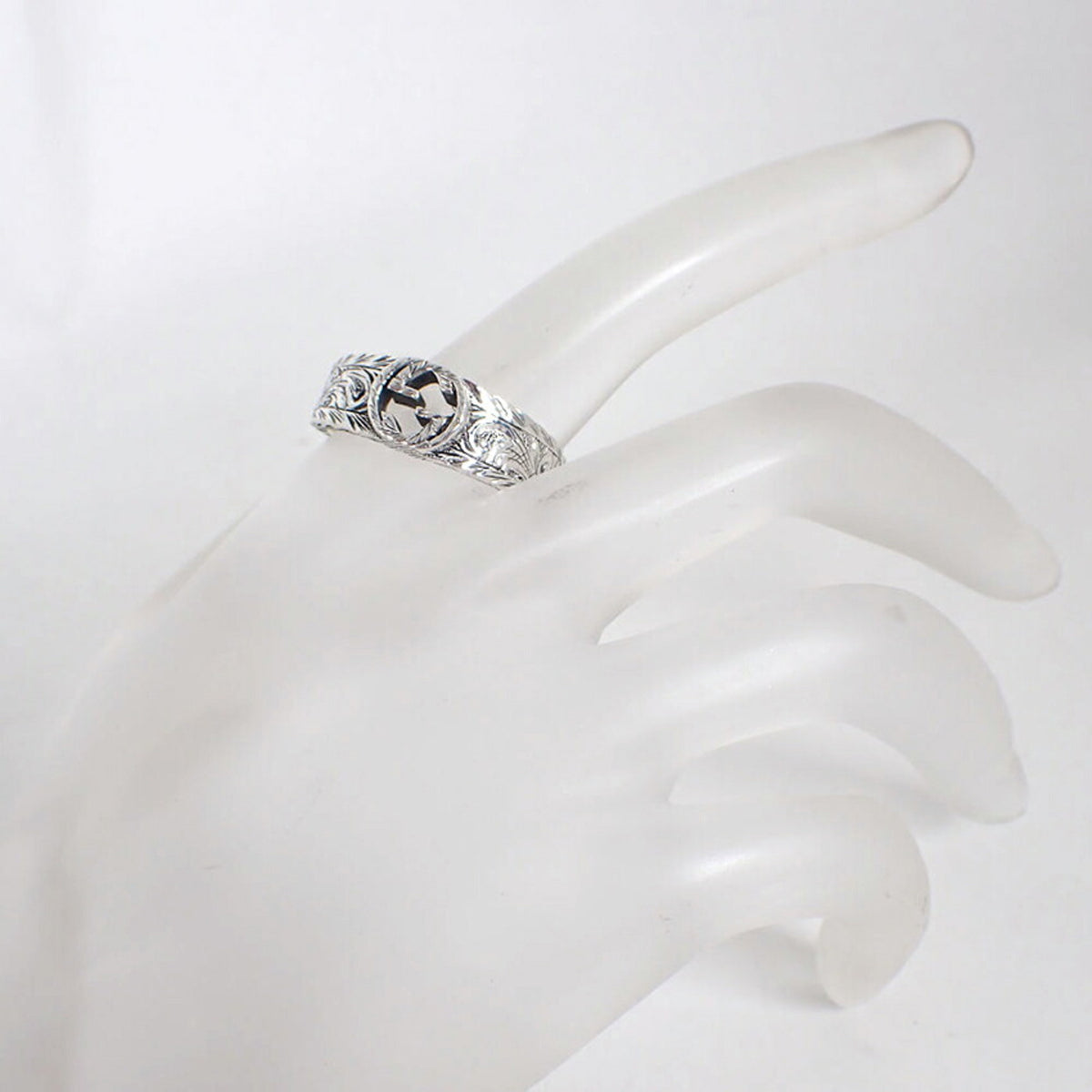 Gucci Sterling Silver 925 Band Ring (Pre-Owned)