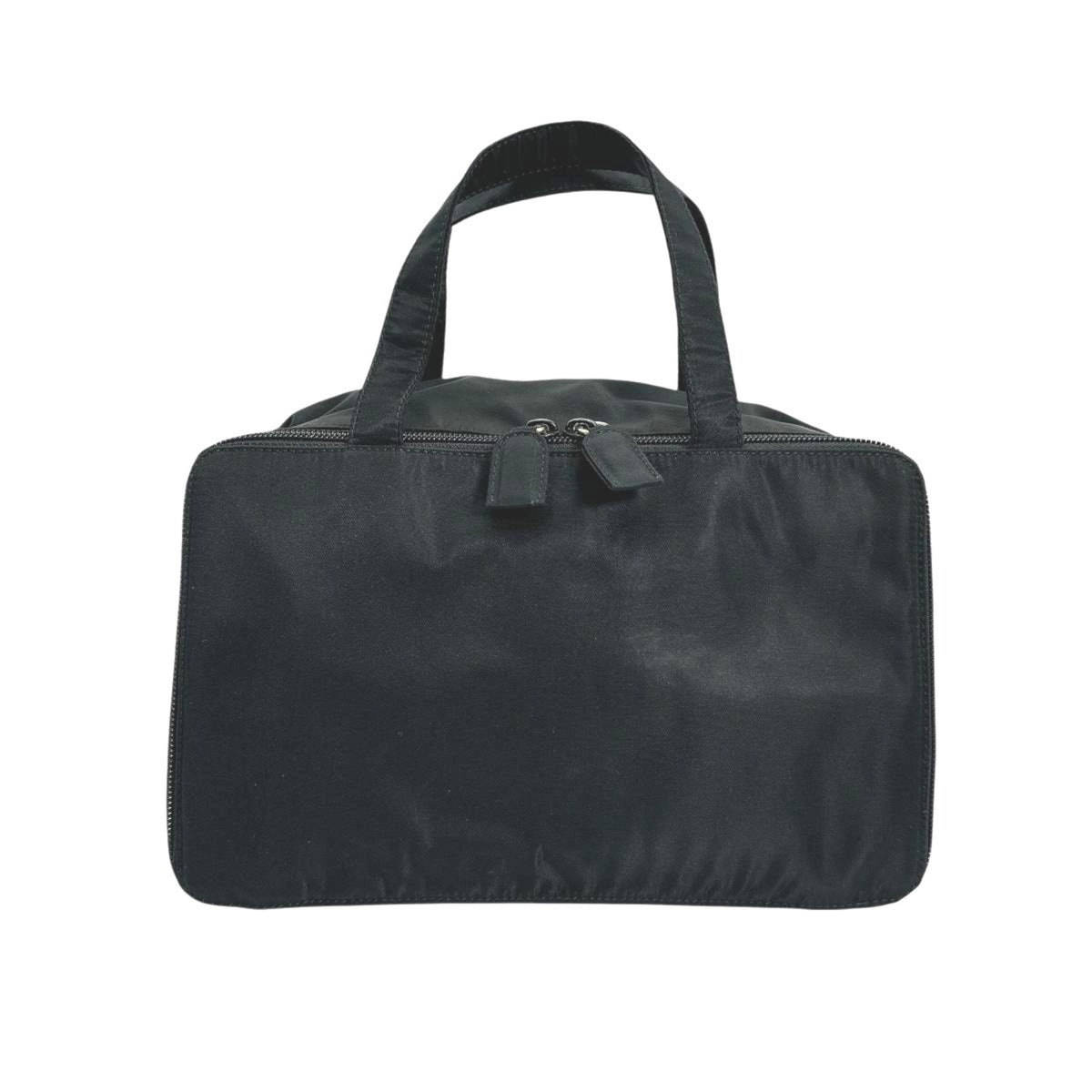 Prada Black Brown Nylon Handbag (Pre-Owned)
