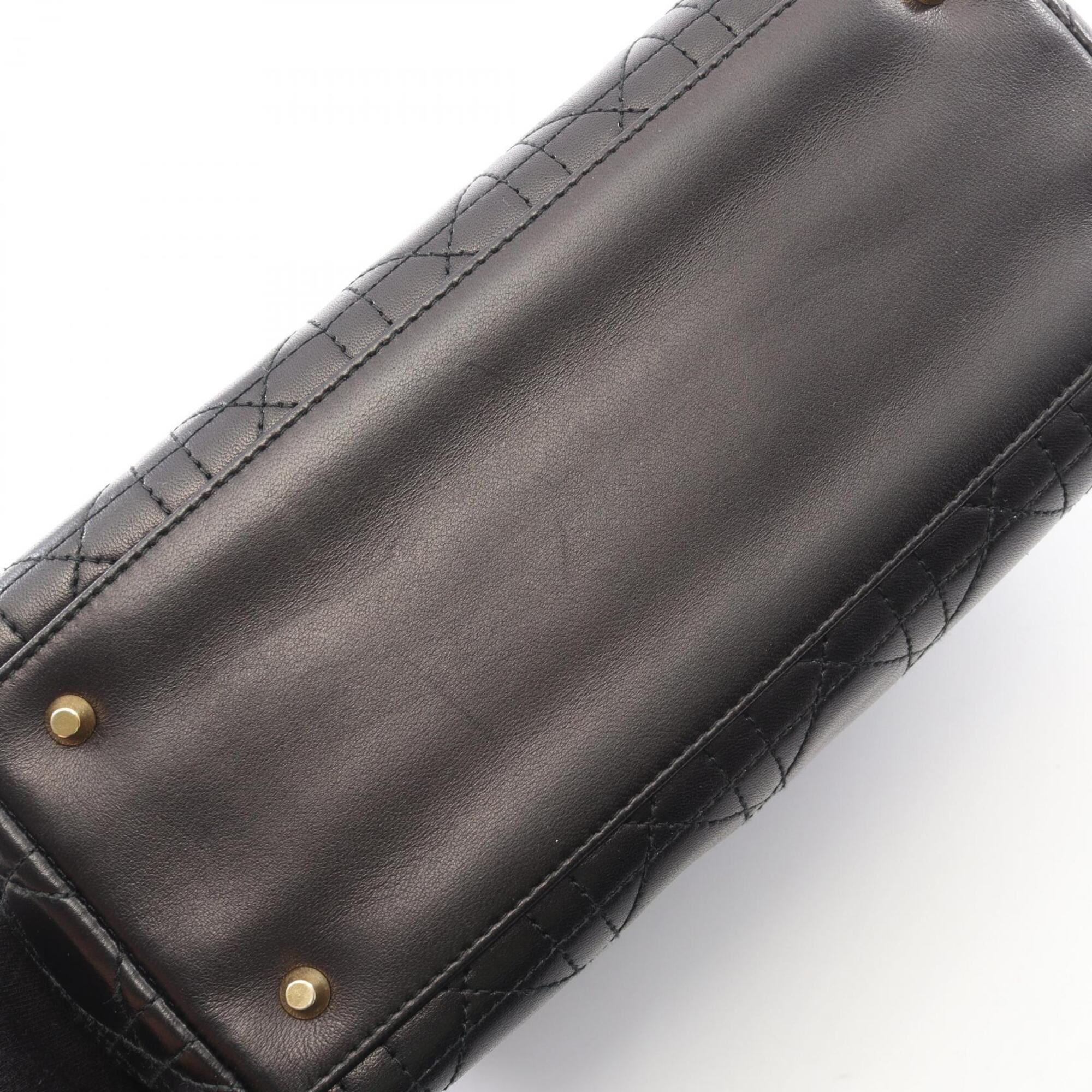 Christian Dior Black Leather Handbag (Pre-Owned)