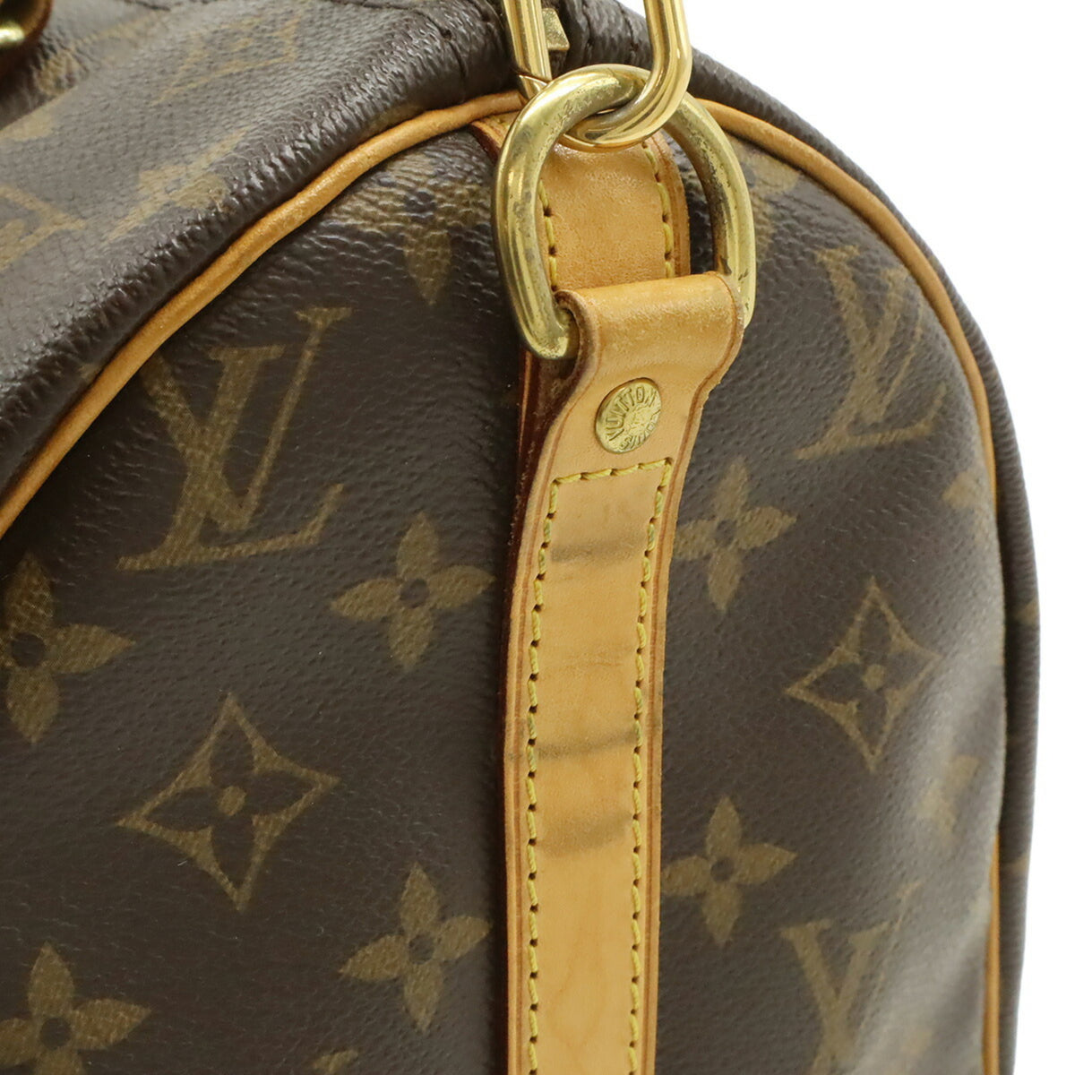 Louis Vuitton Brown Monogram Canvas Pvc Coated Canvas Boston Bag Handbag Shoulder Bag (Pre-Owned)