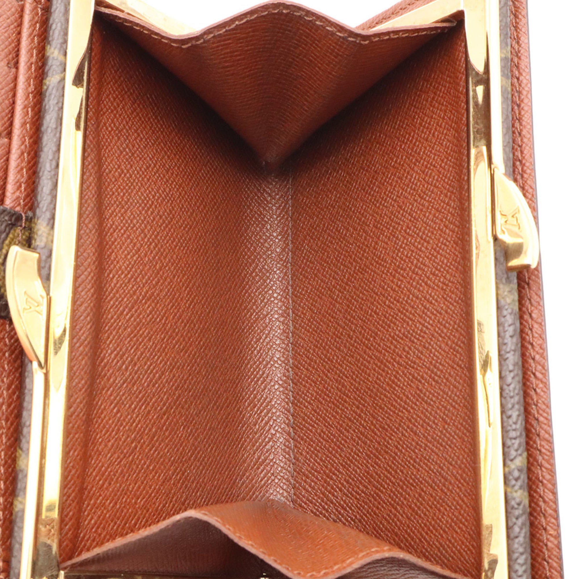 Louis Vuitton Brown Monogram Canvas Wallet (Bi-Fold) (Pre-Owned)