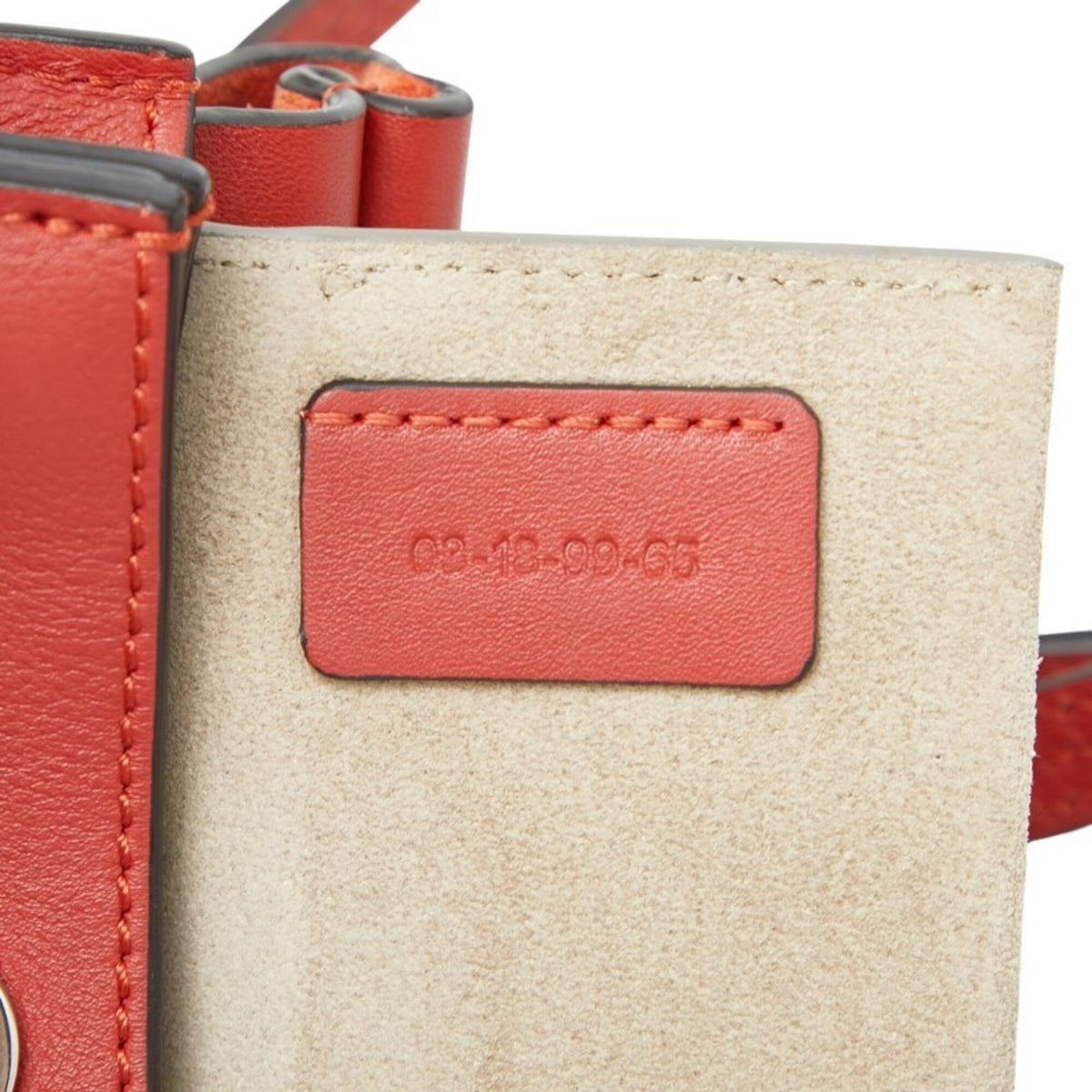Chloé Red Color Leather Suede Shoulder Bag (Pre-Owned)