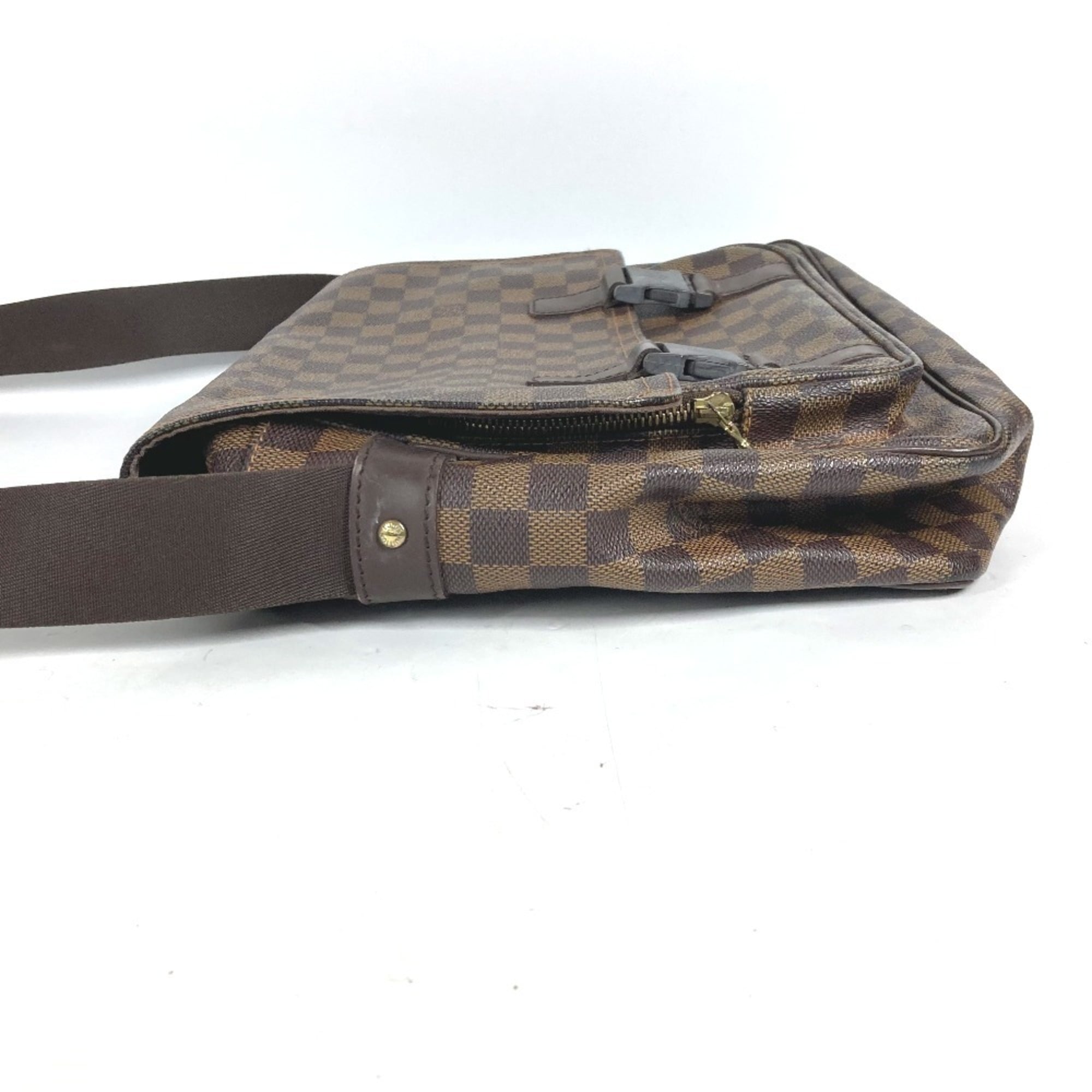 Louis Vuitton Brown Ebene Damier Canvas Messenger Bag Shoulder Bag (Pre-Owned)
