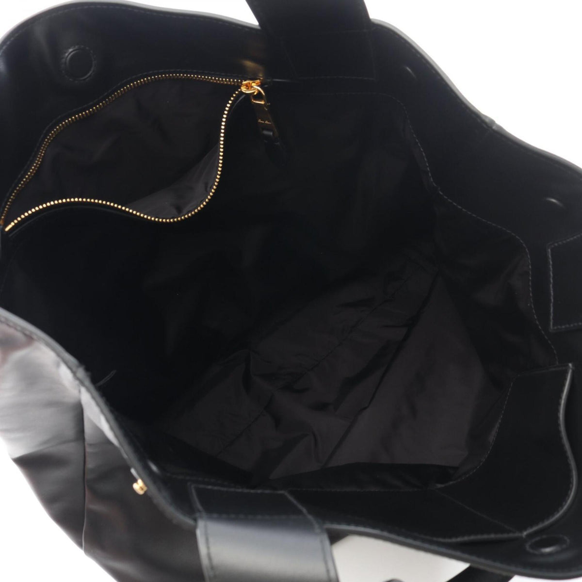 Miu Miu Black Leather Handbag Tote Bag (Pre-Owned)