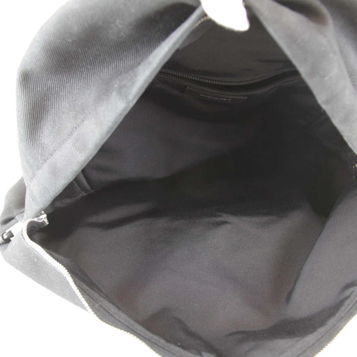 Yves Saint Laurent Black Cotton Canvas Backpack (Pre-Owned)
