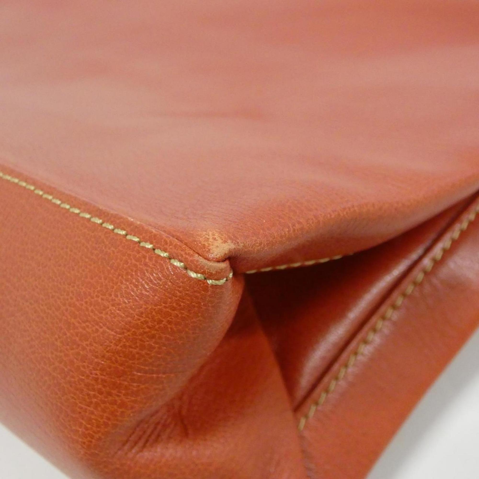 Loewe Red Color Leather Handbag (Pre-Owned)
