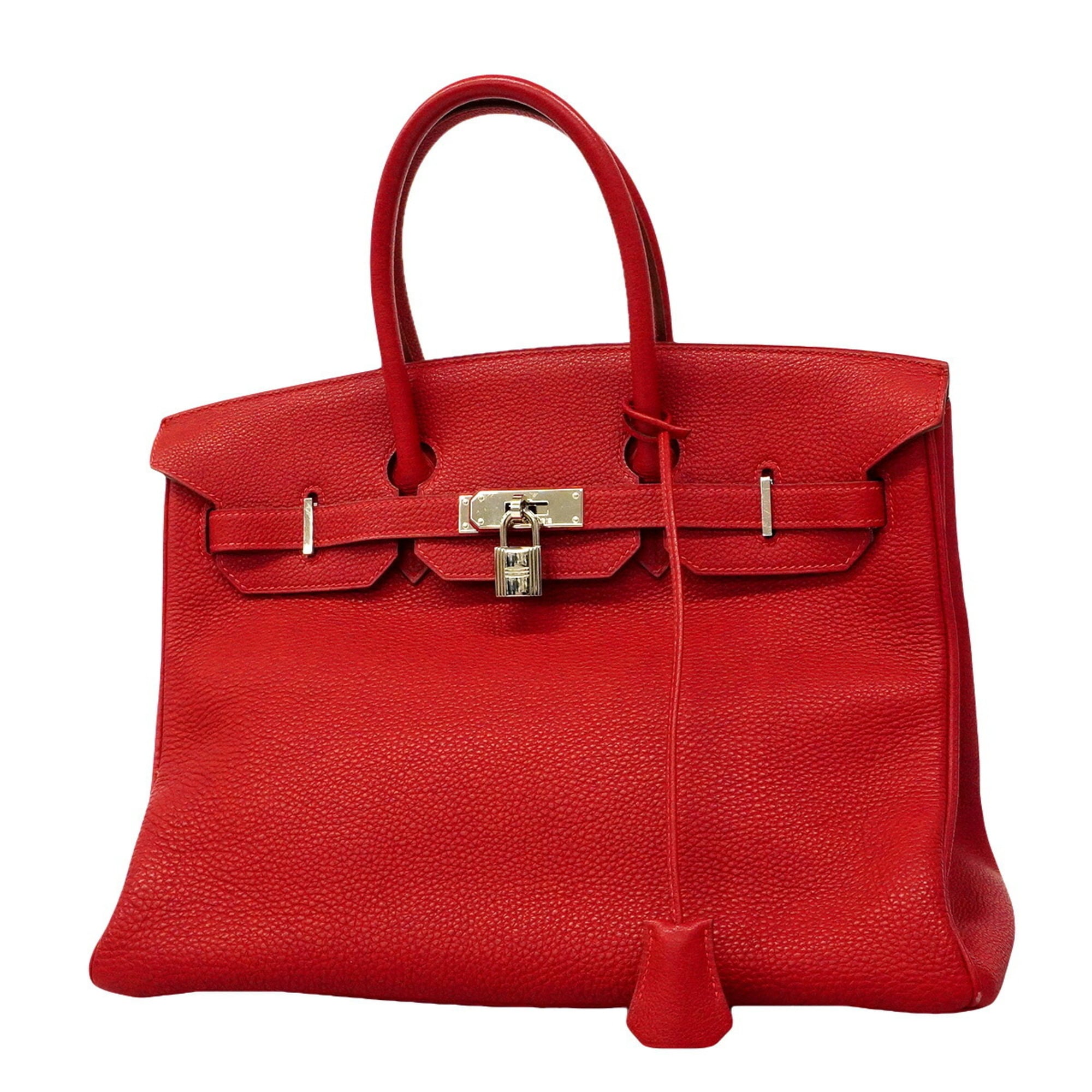 Hermes Rouge Vif Togo Leather Handbag (Pre-Owned)