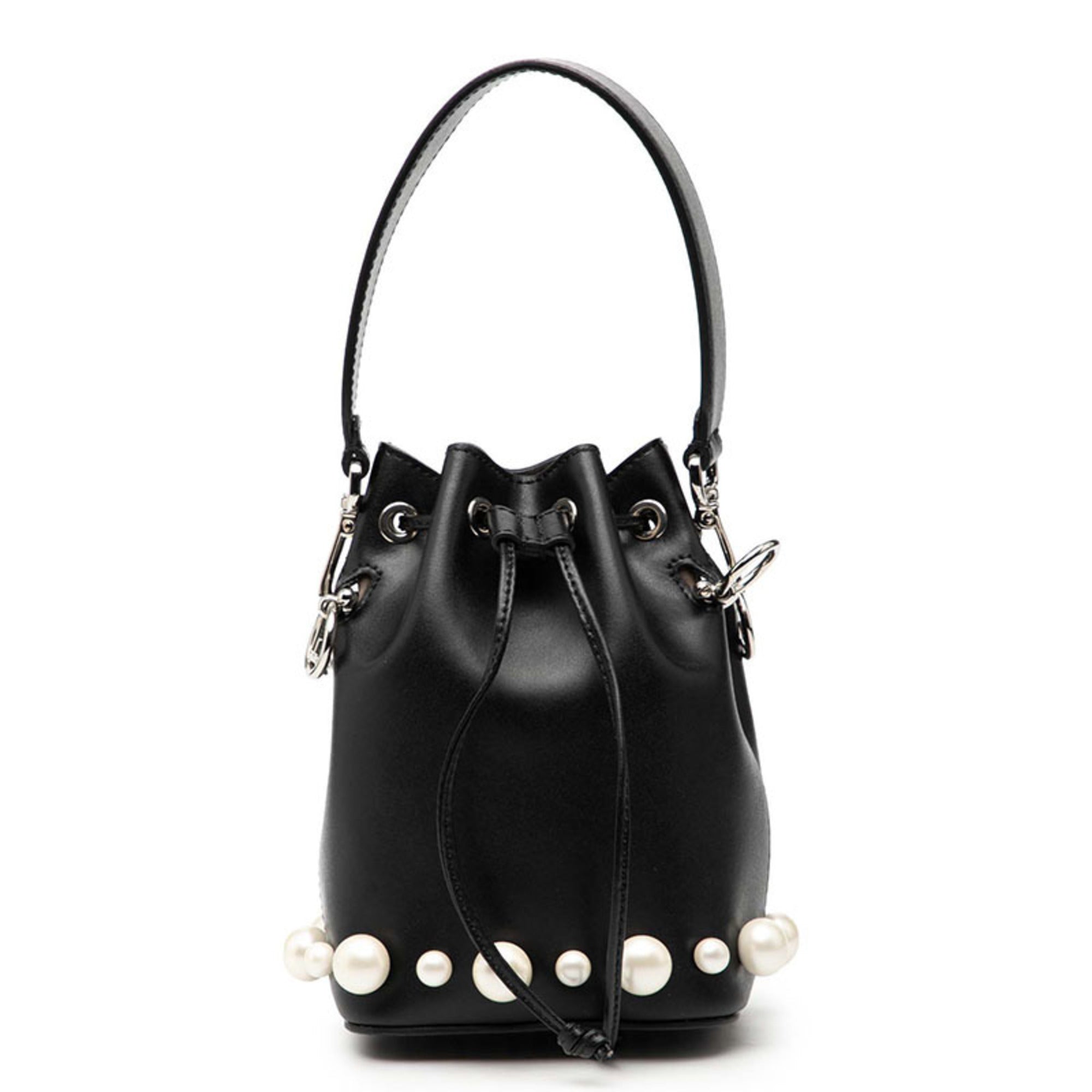Fendi Black Leather Handbag (Pre-Owned)