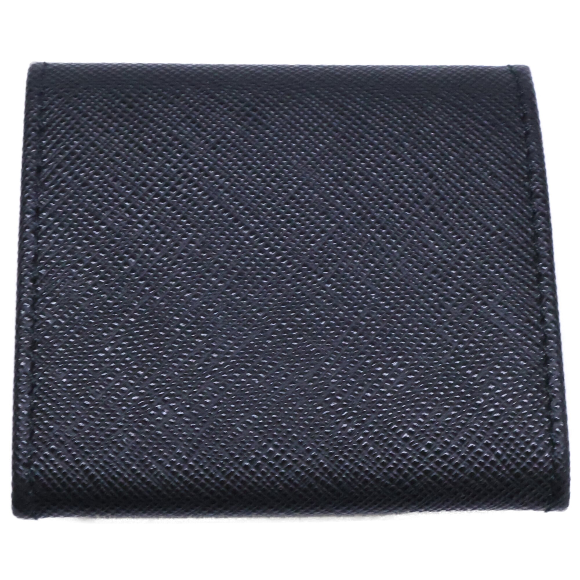 Prada Black Leather Coin Purse/Coin Case (Pre-Owned)