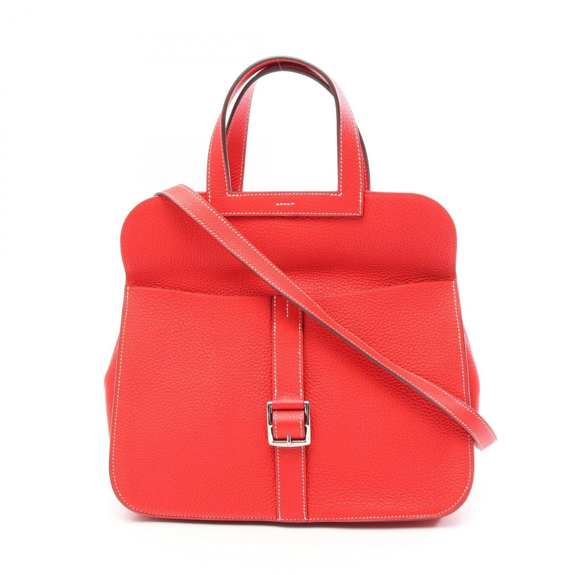 Hermes Red Color Togo Leather Handbag (Pre-Owned)
