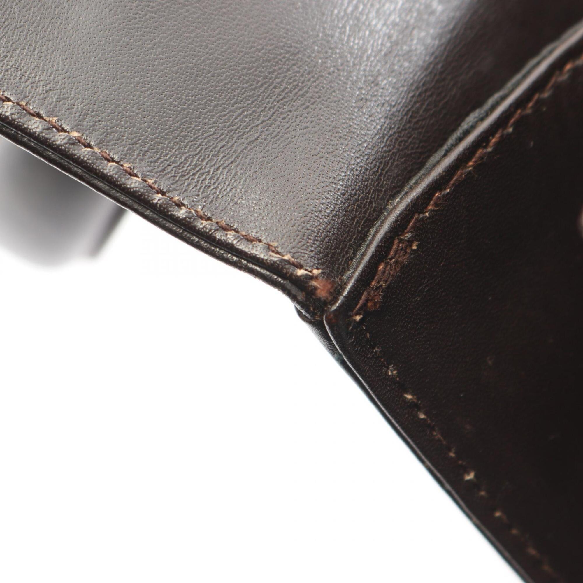 Salvatore Ferragamo Brown Leather Handbag (Pre-Owned)