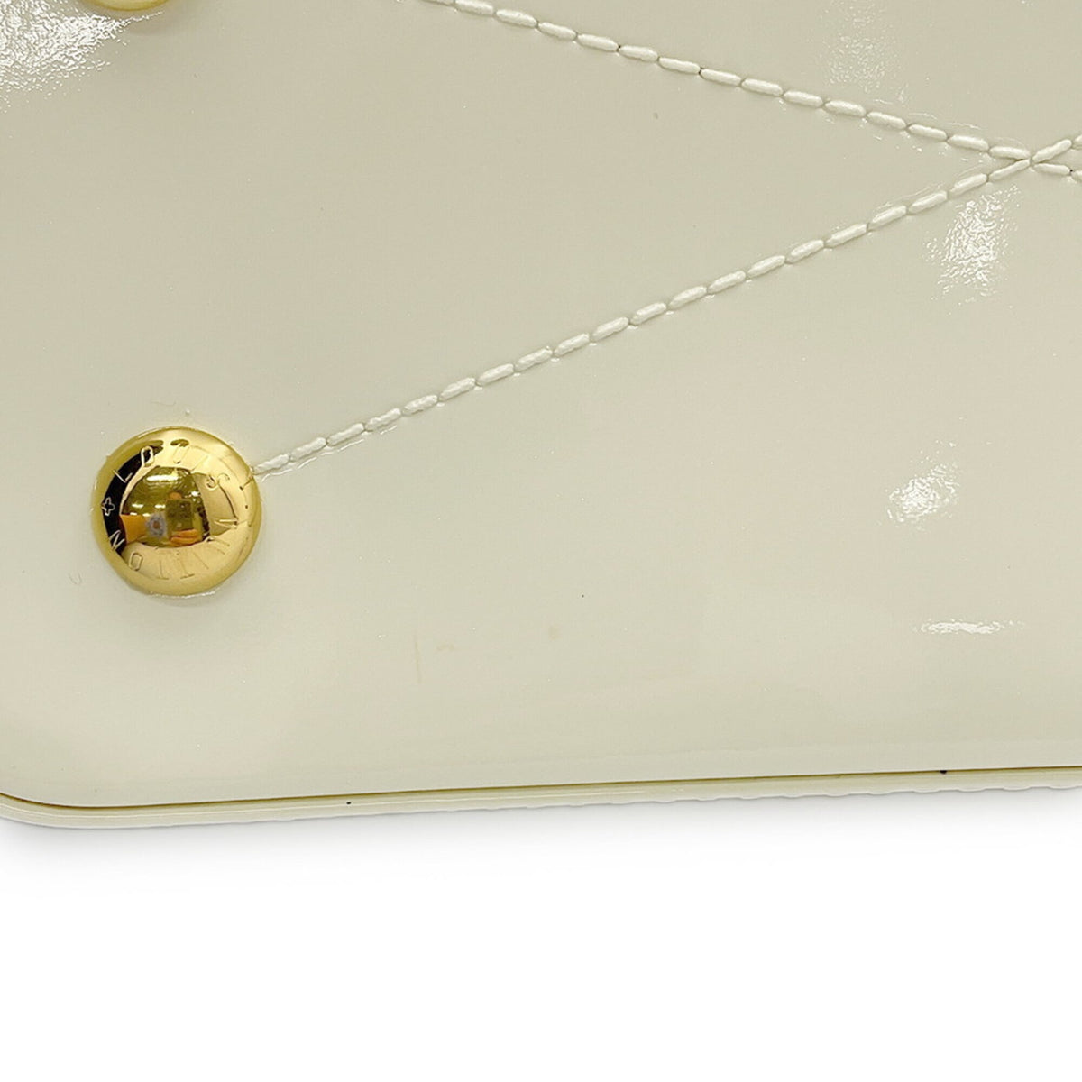 Louis Vuitton Blanc White Monogram Vernis Monogram Handbag Shoulder Bag (Pre-Owned)