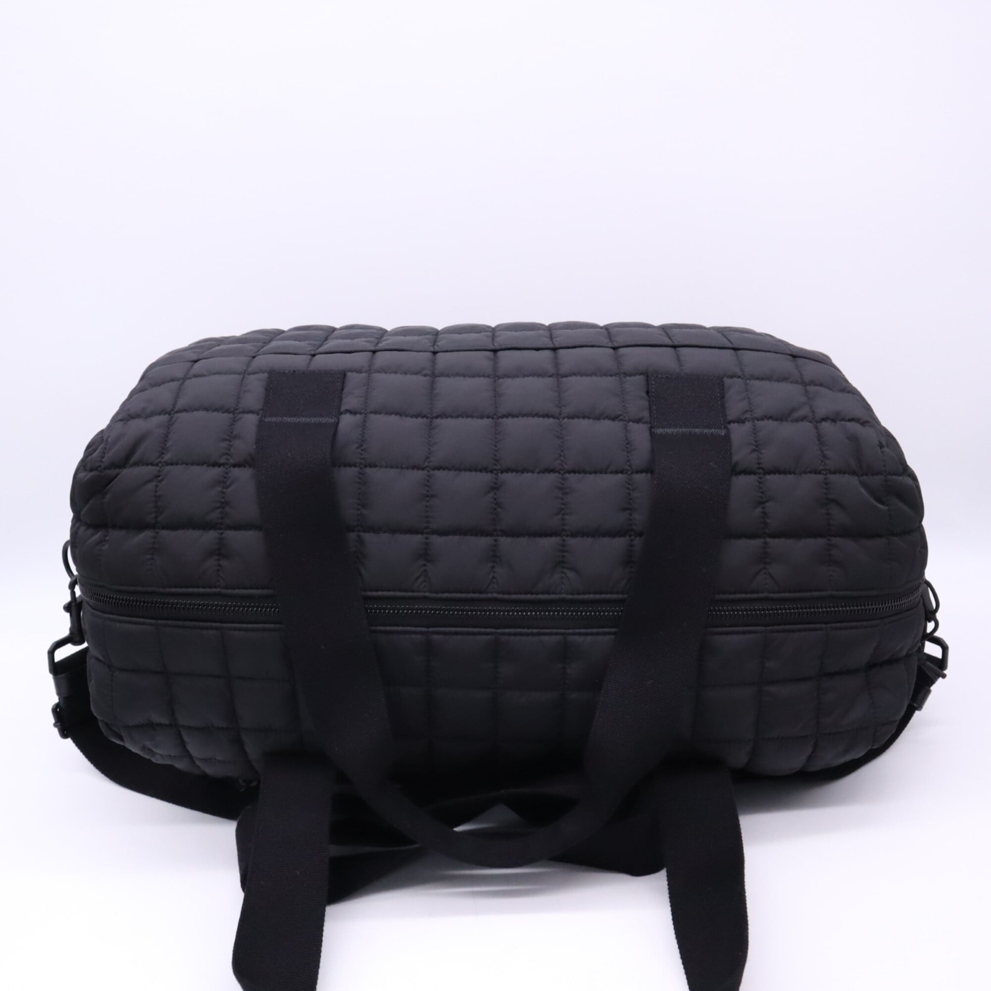 Yves Saint Laurent Black Nylon Boston Bag Handbag (Pre-Owned)