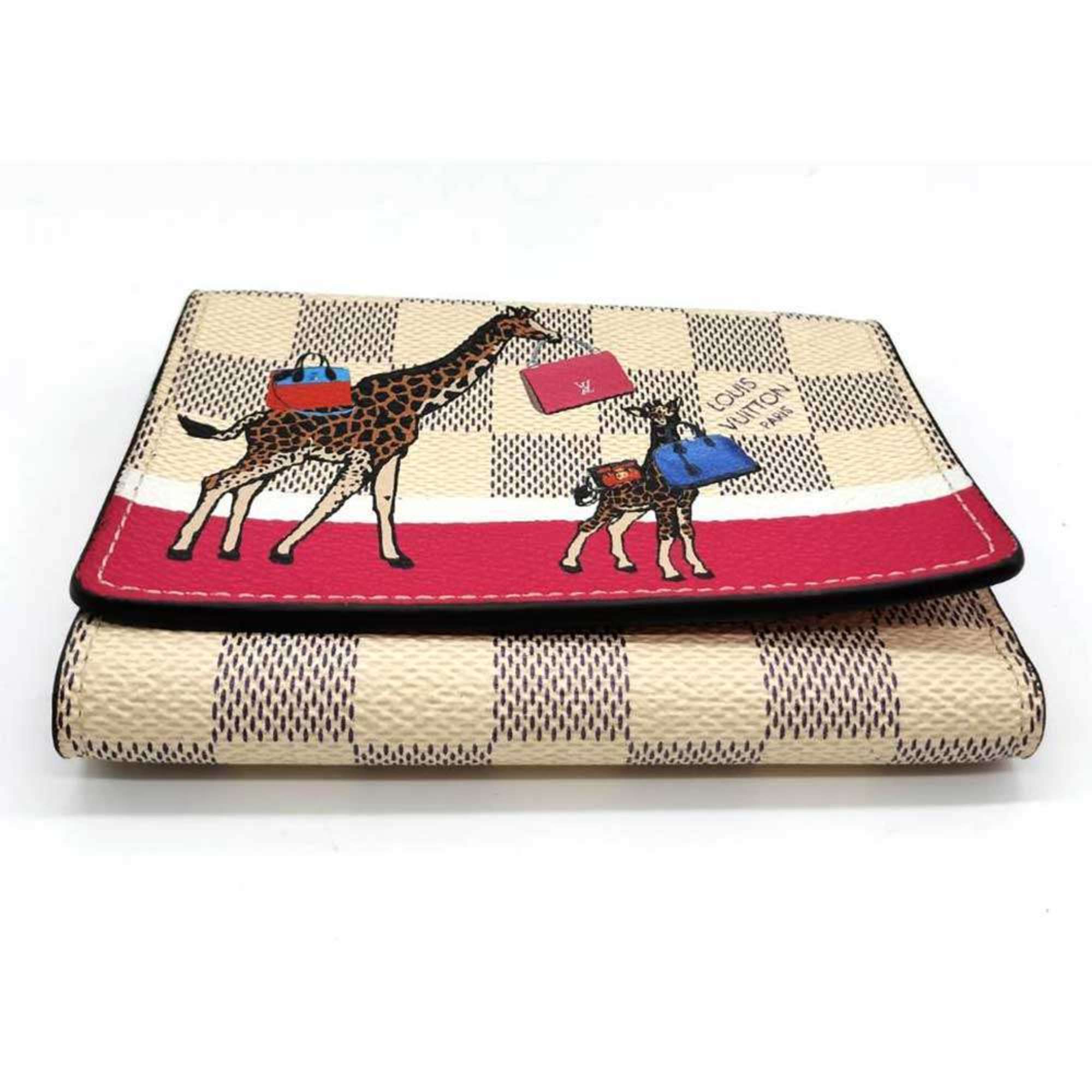 Louis Vuitton Damier Azur Multi-Color Damier Azur Wallet (Tri-Fold) (Pre-Owned)