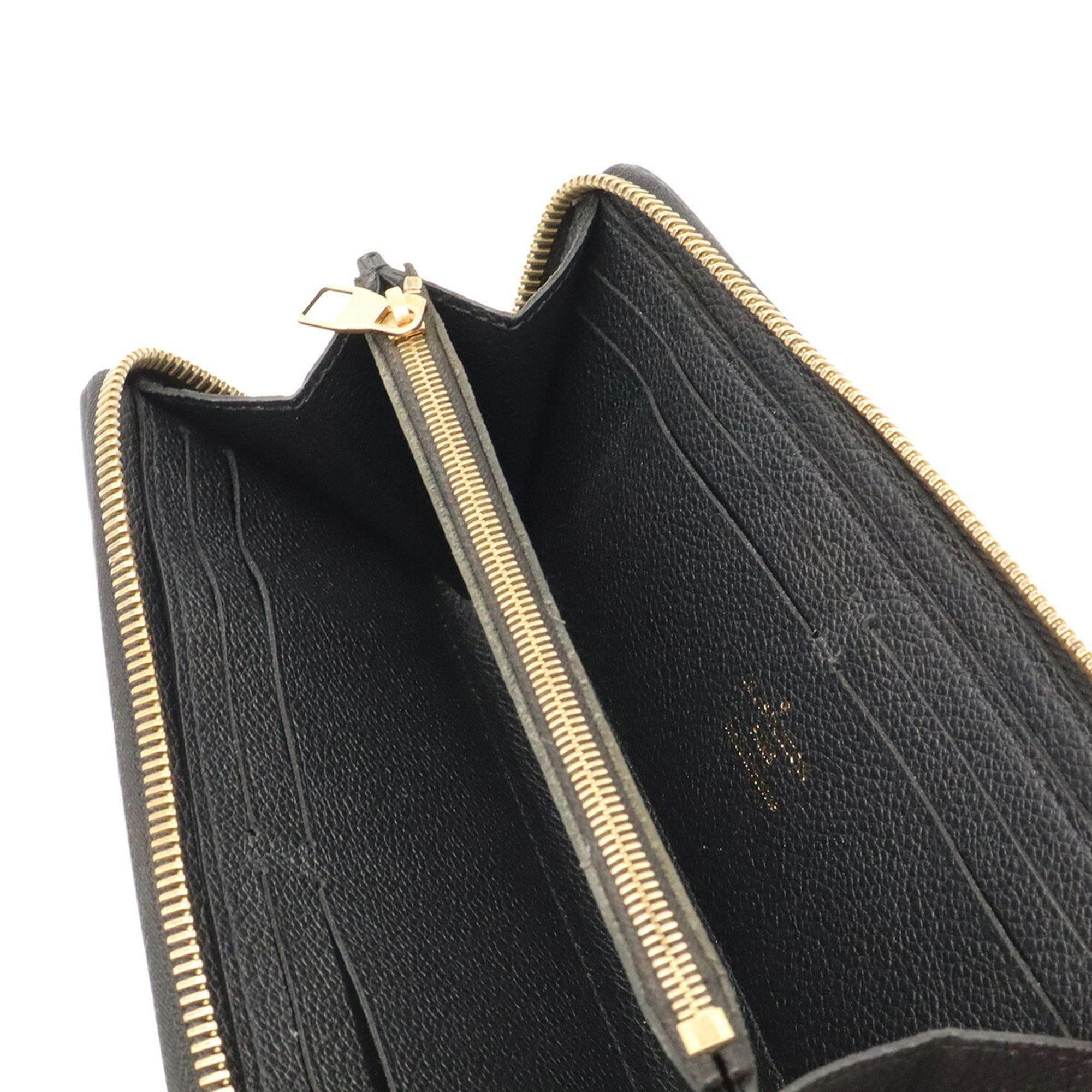 Louis Vuitton Noir Monogram Empreinte Leather Long Wallet (Bi-Fold) (Pre-Owned)