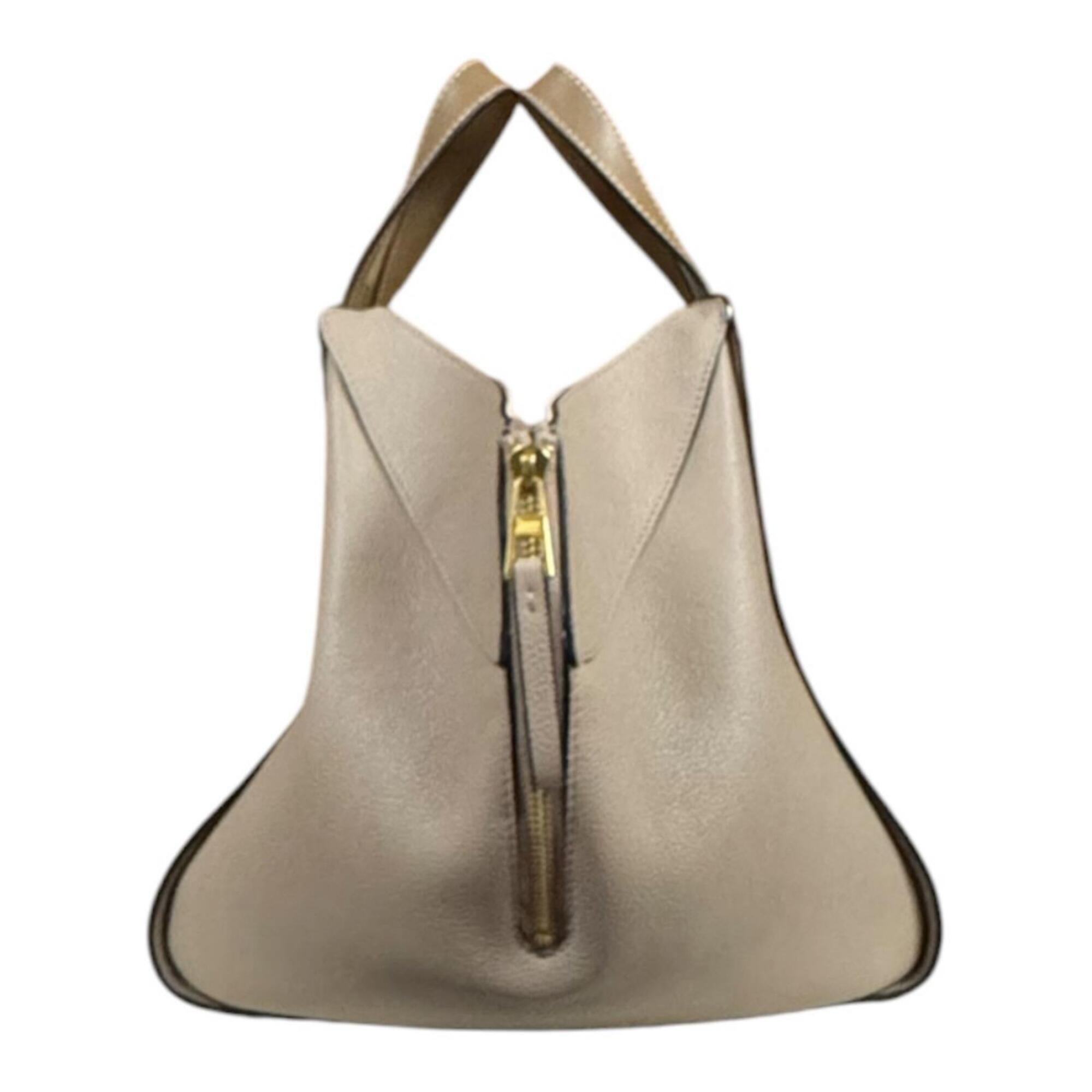 Loewe Beige Brown Leather Shoulder Bag (Pre-Owned)