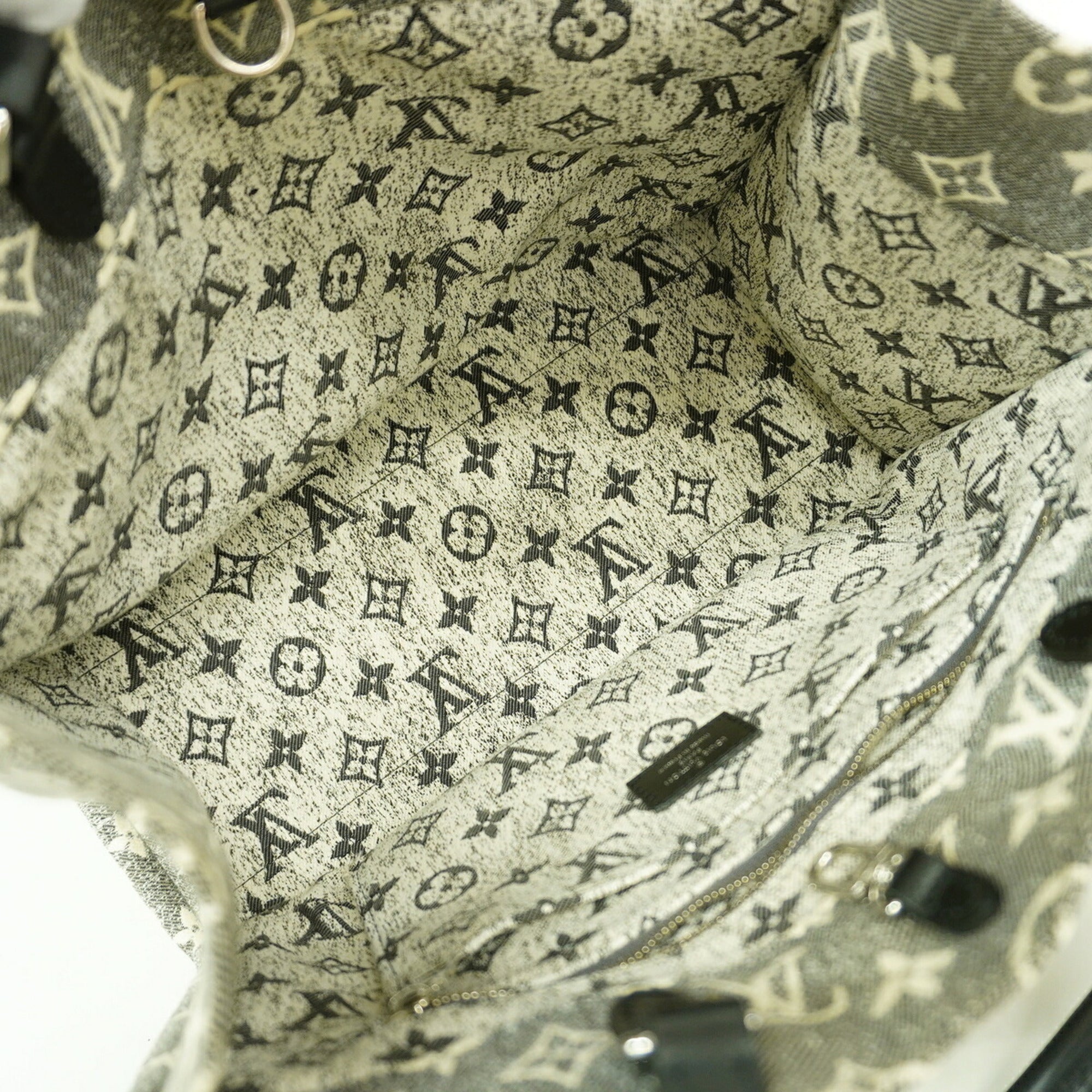 Louis Vuitton Black Gray Tote Bag (Pre-Owned)