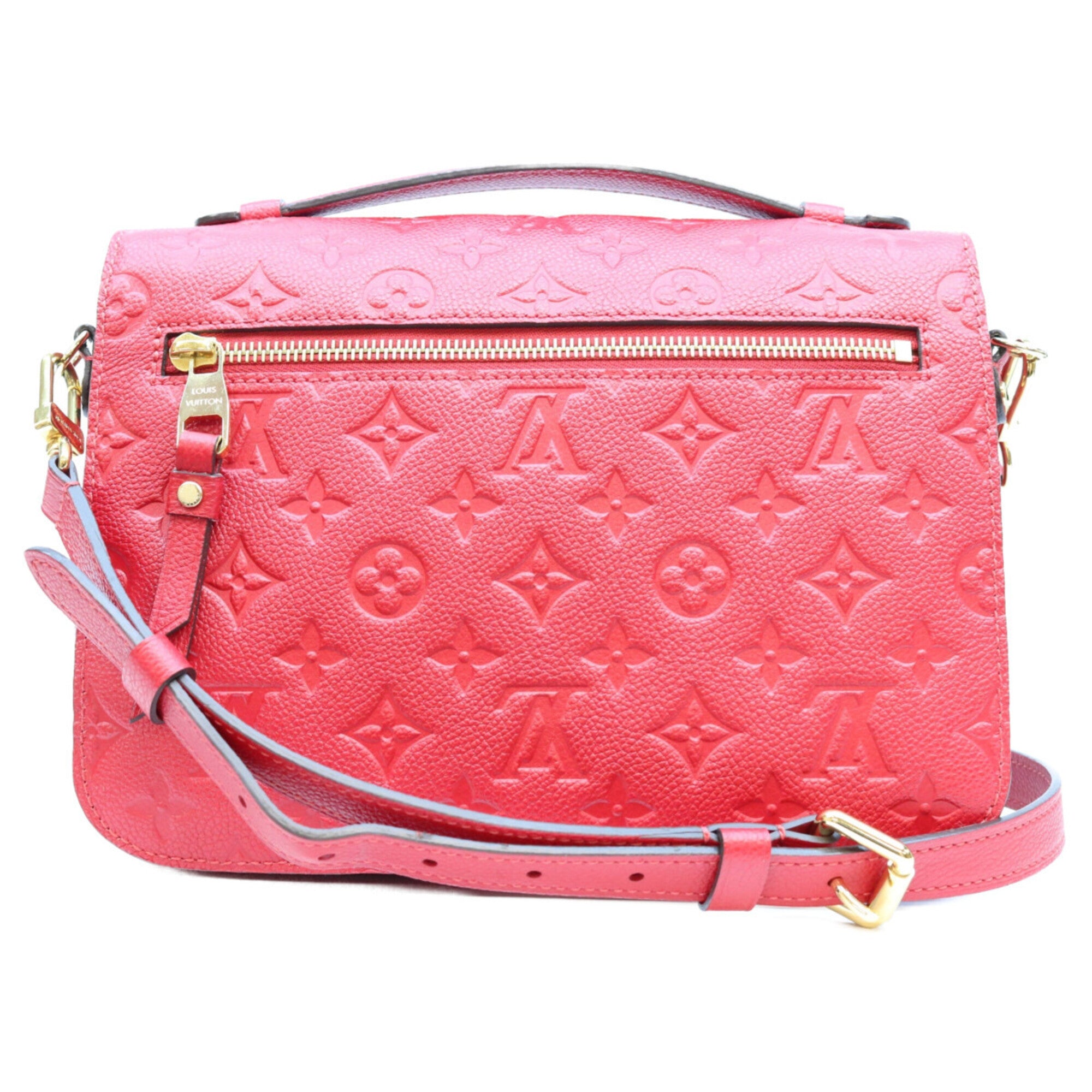 Louis Vuitton Cerise Red Color Monogram Empreinte Shoulder Bag (Pre-Owned)