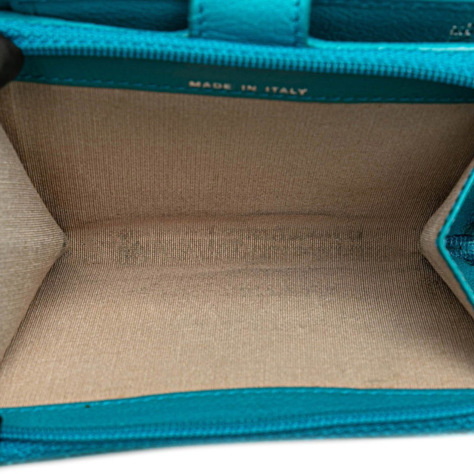 Chanel Light Blue Leather Wallet (Bi-Fold) (Pre-Owned)