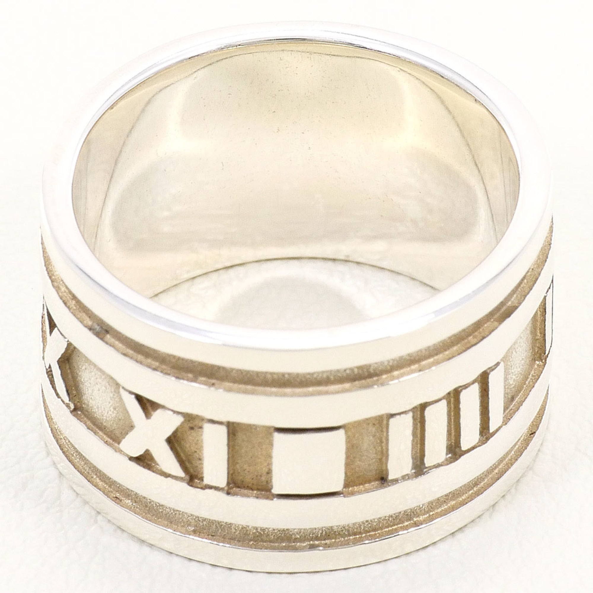 Tiffany Atlas Silver 925 Band Ring (Pre-Owned)