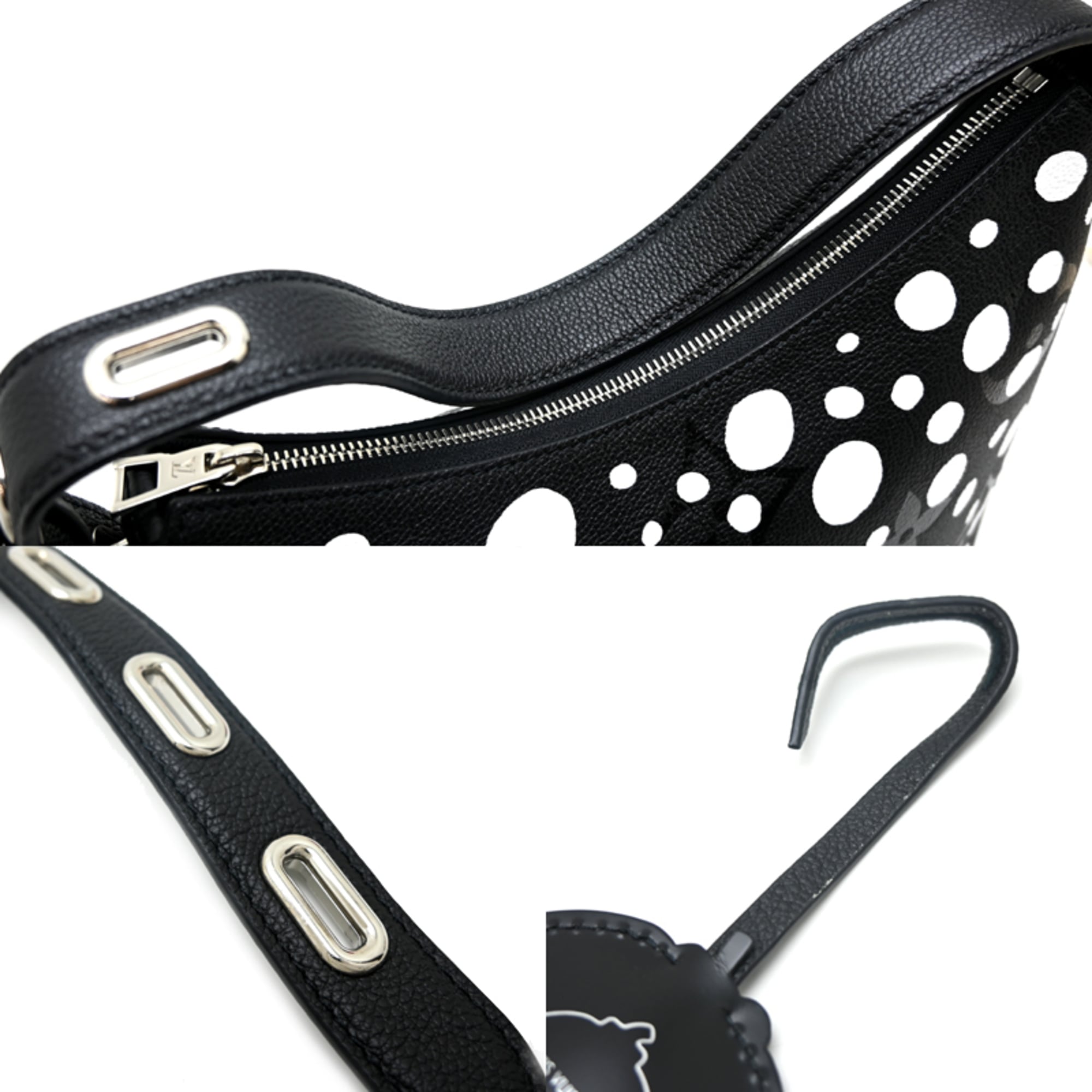 Louis Vuitton Black Blanc Noir White Monogram Empreinte Shoulder Bag (Pre-Owned)