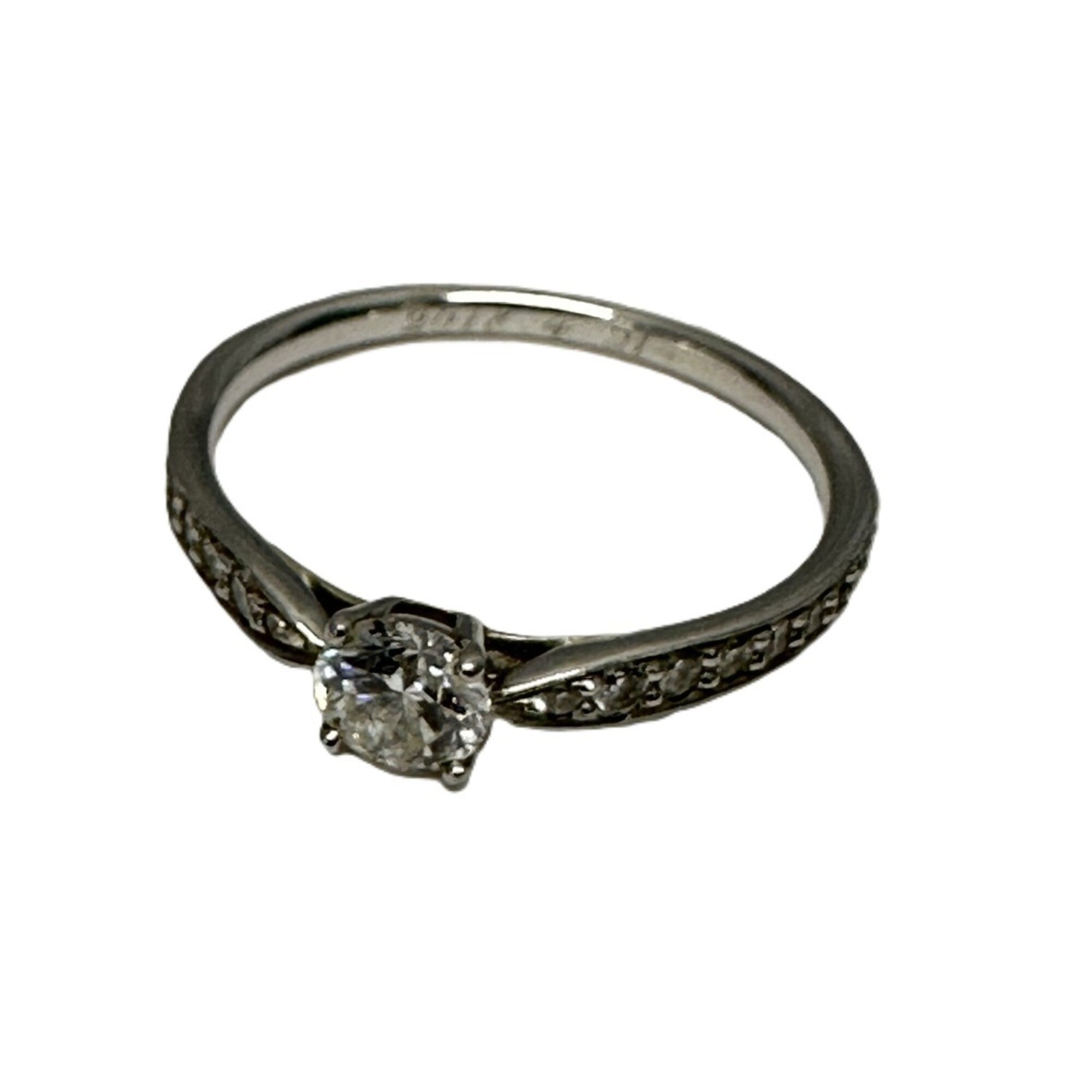 Tiffany Platinum Platinum 950 Band Ring (Pre-Owned)