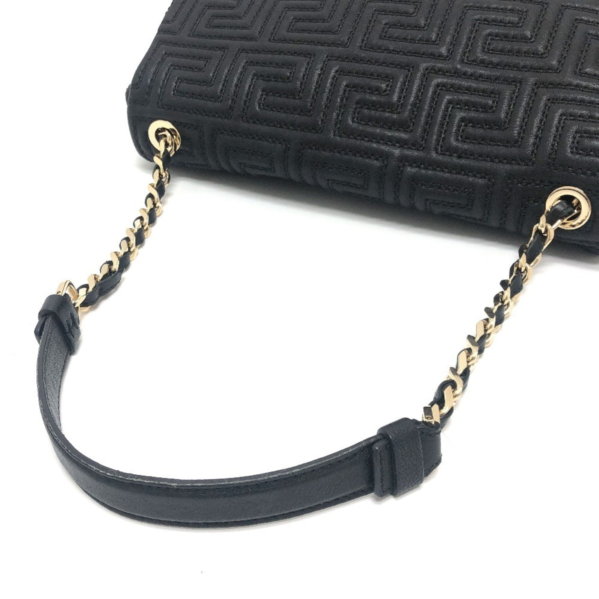 Valentino Black Leather Handbag Shoulder Bag (Pre-Owned)