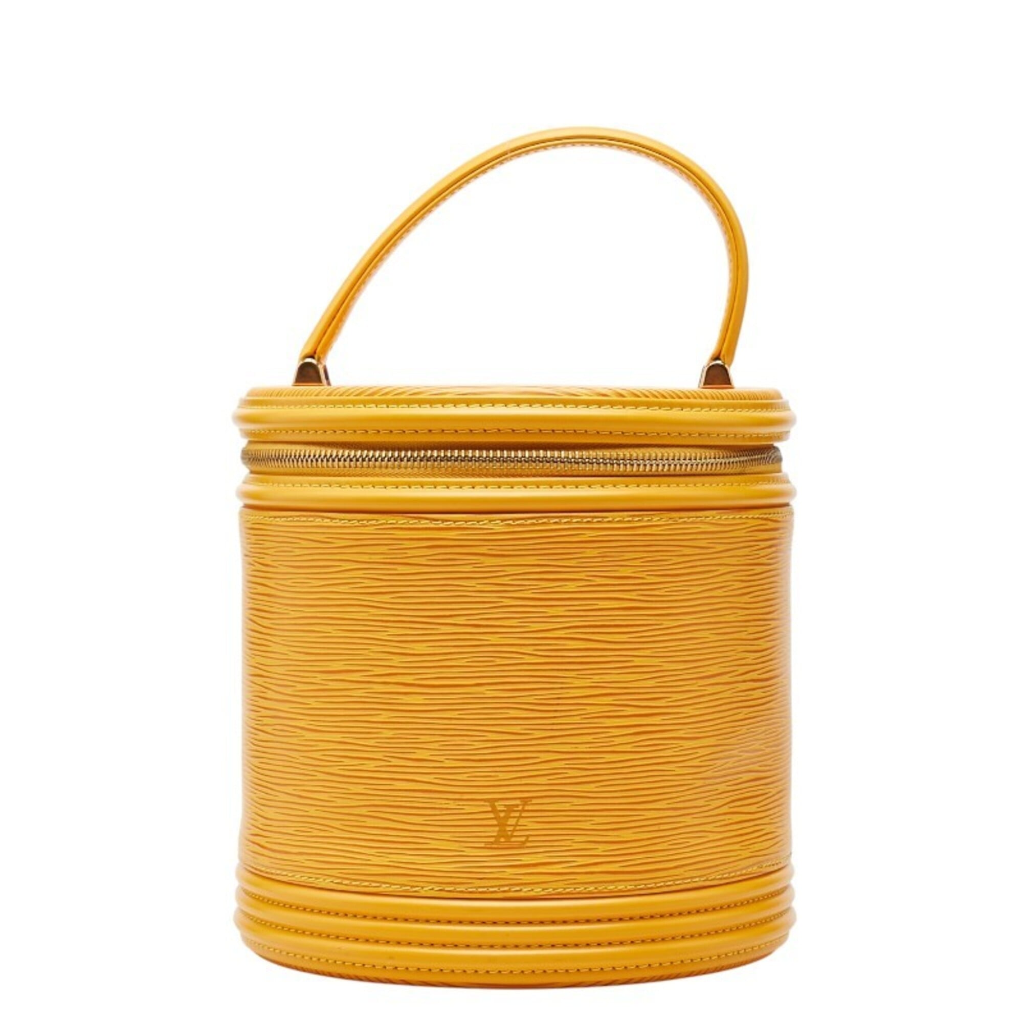 Louis Vuitton Yellow Leather Handbag Vanity Bag (Pre-Owned)