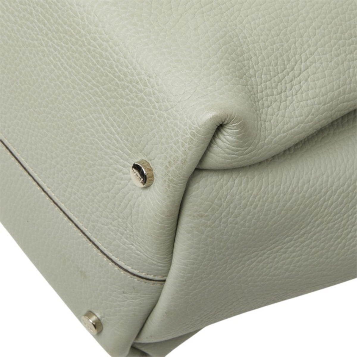 Tod's Light Green Leather Handbag Shoulder Bag (Pre-Owned)