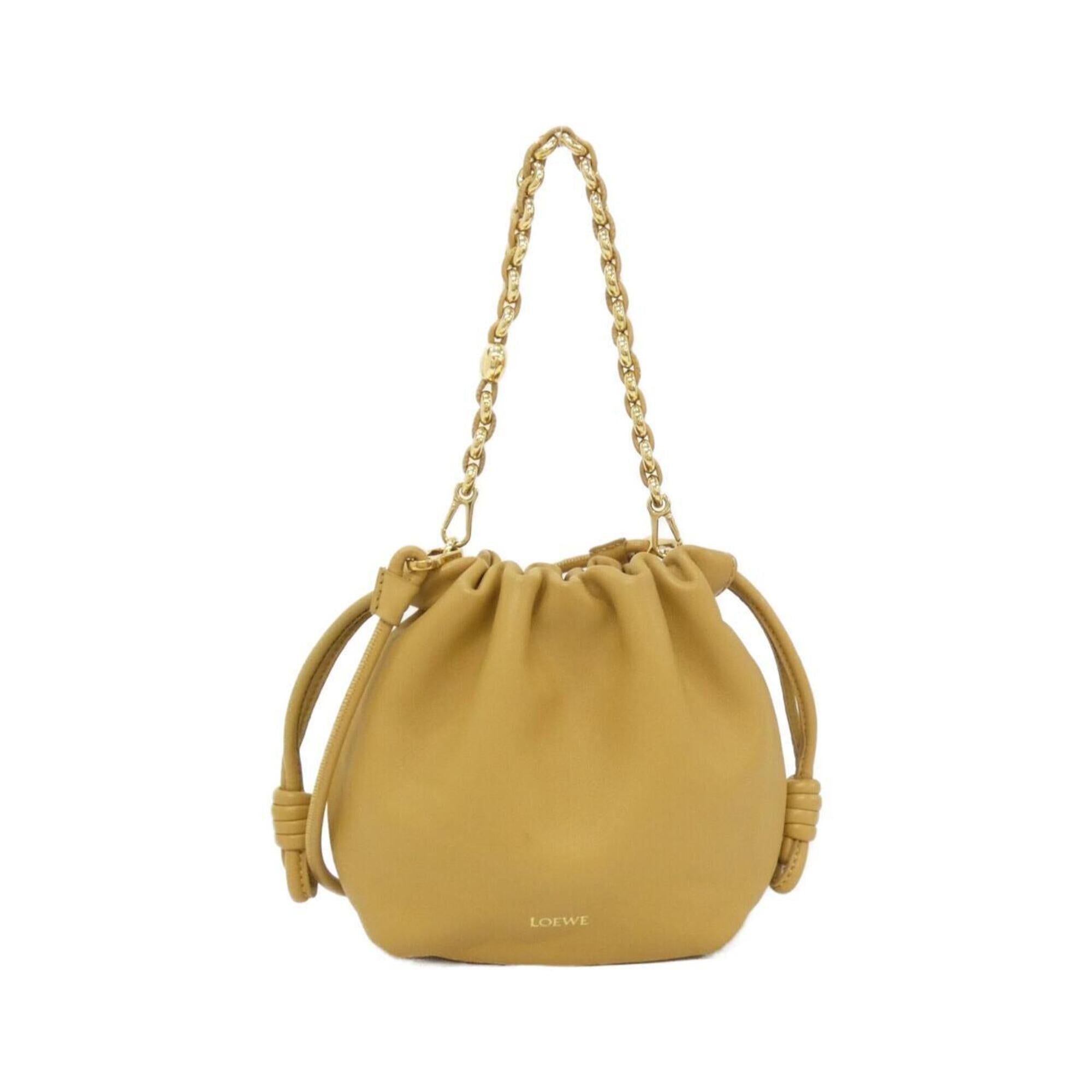 Loewe Yellow Leather Handbag (Pre-Owned)