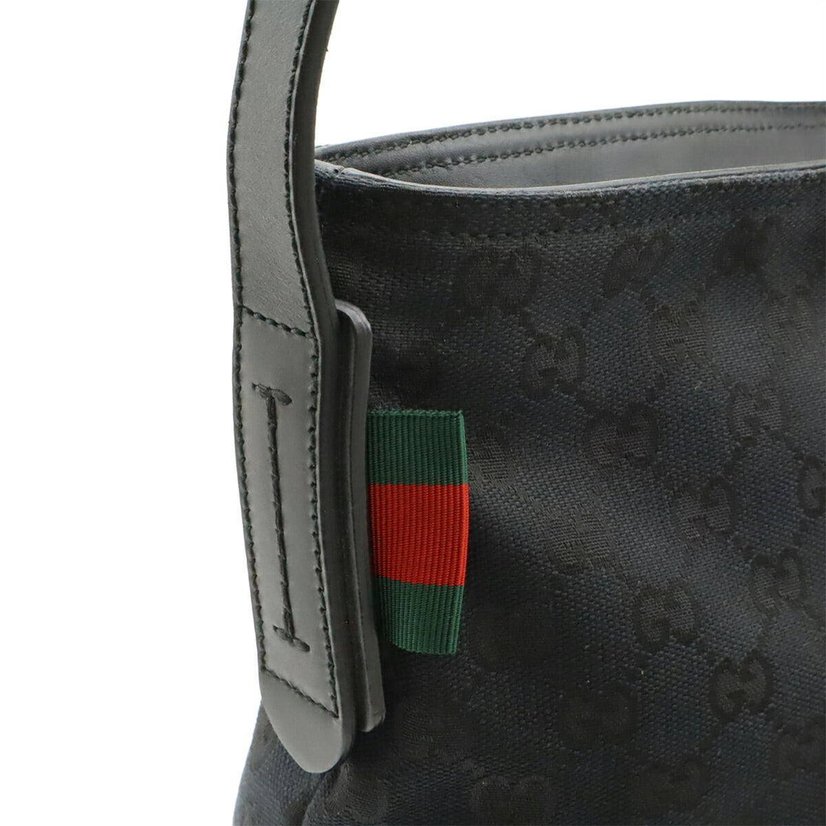Gucci Black Green Red Color White Yellow Gg Canvas Shoulder Bag (Pre-Owned)
