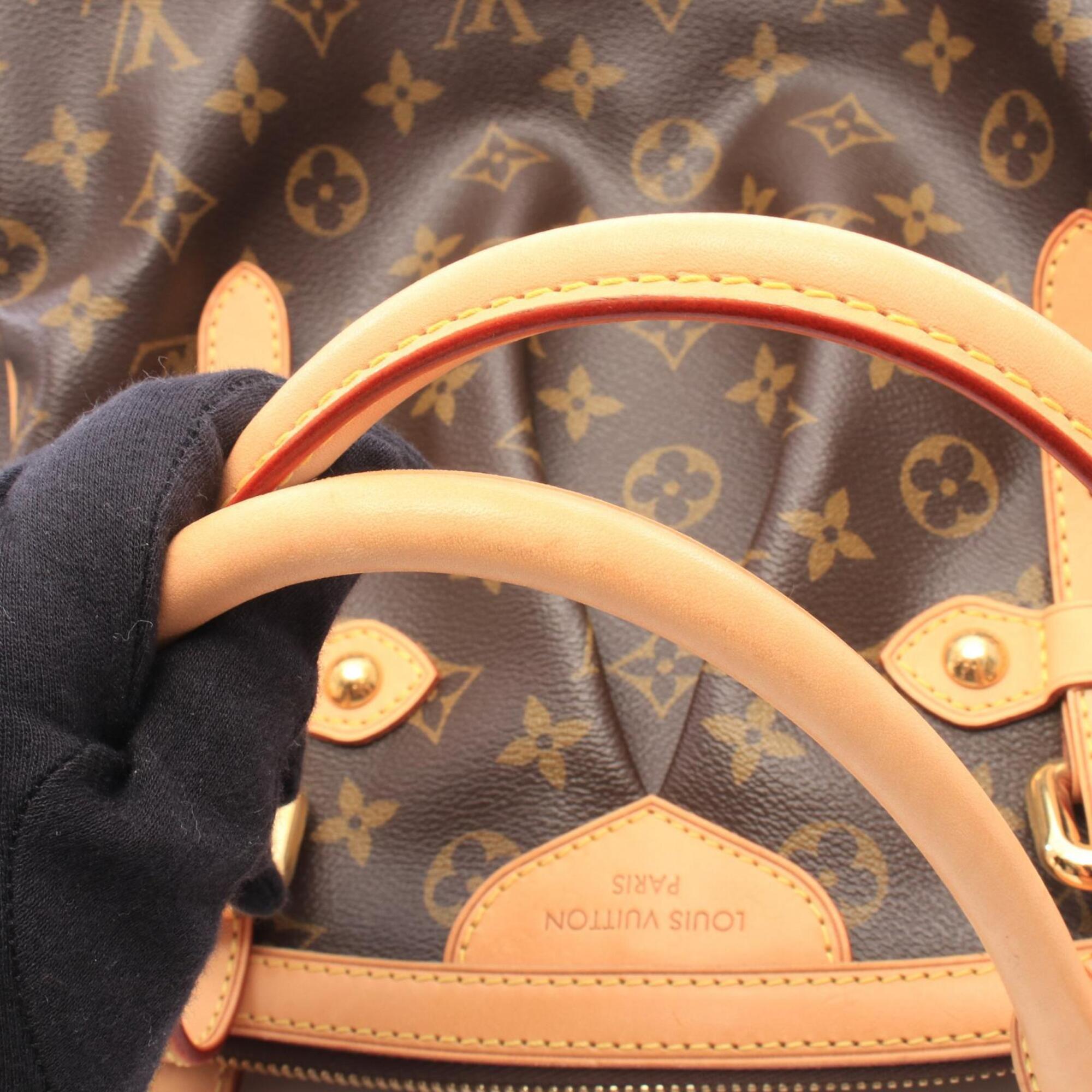 Louis Vuitton Brown Coated Canvas Leather Handbag (Pre-Owned)