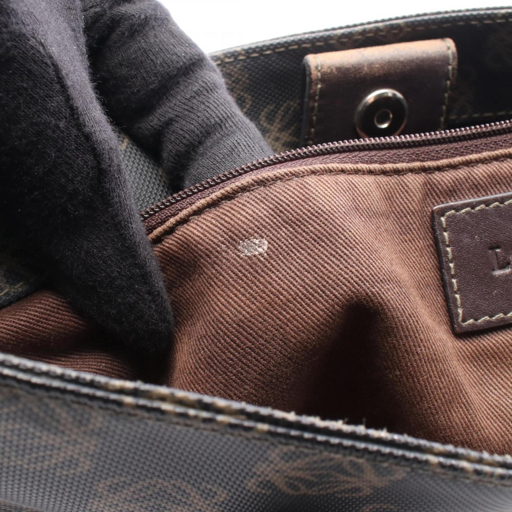 Loewe Brown Coated Canvas Leather Tote Bag (Pre-Owned)