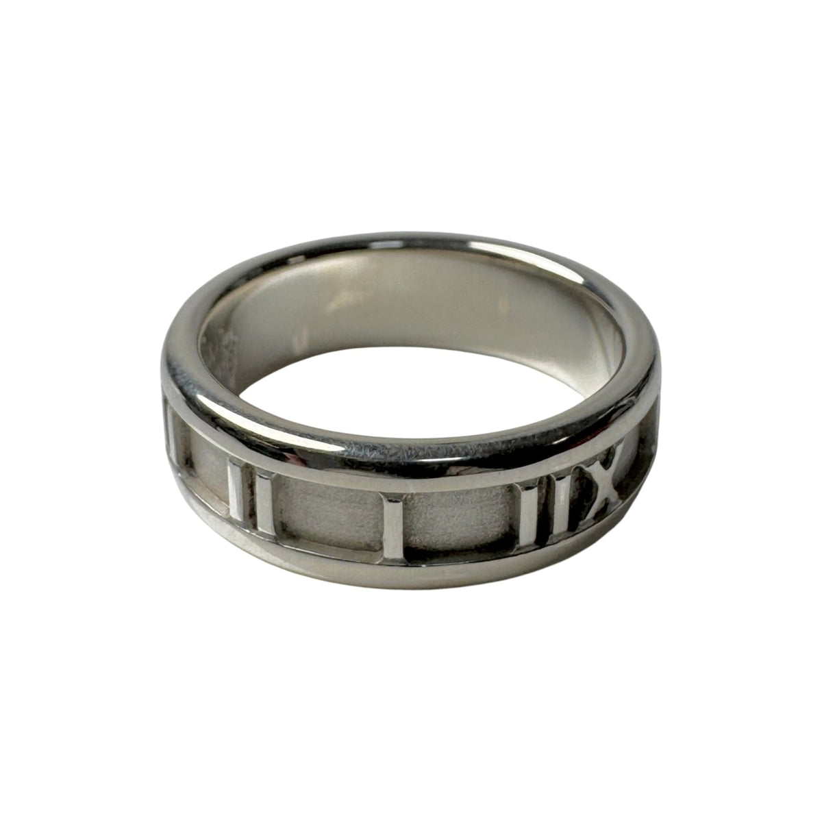 Tiffany Silver Silver 925 Band Ring (Pre-Owned)