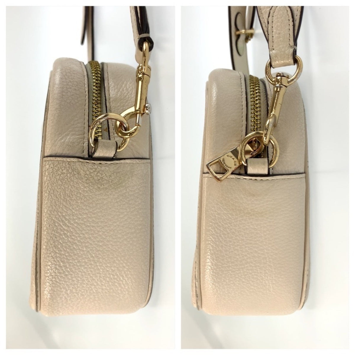 Coach Cream White Leather Shoulder Bag (Pre-Owned)