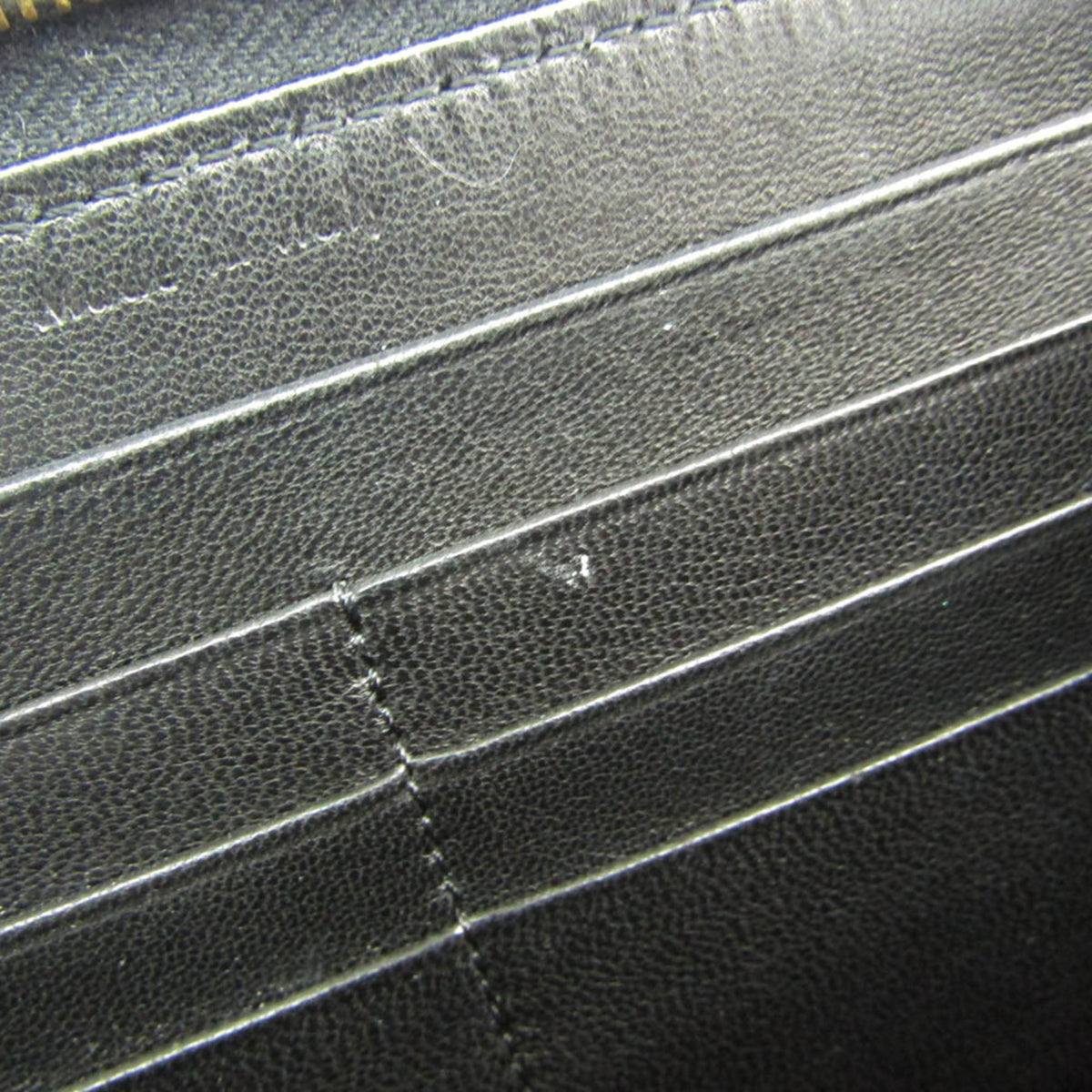 Celine Navy Leather Long Wallet (Bi-Fold) (Pre-Owned)