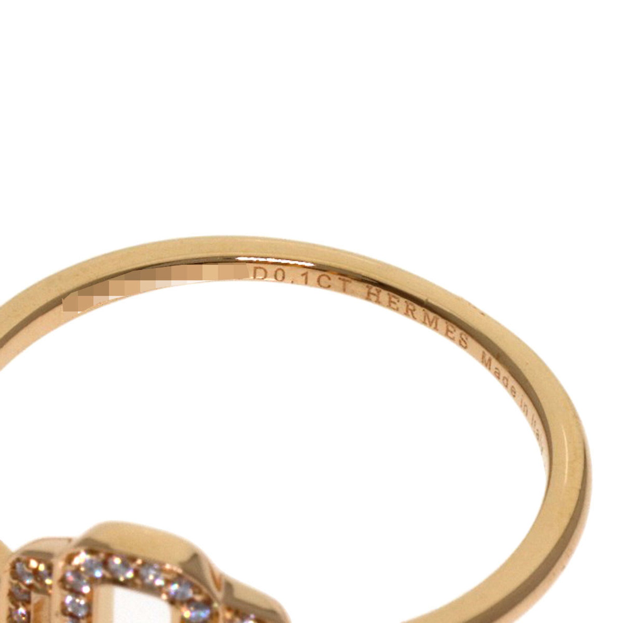 Hermes Pink Gold (18K) Band Ring (Pre-Owned)