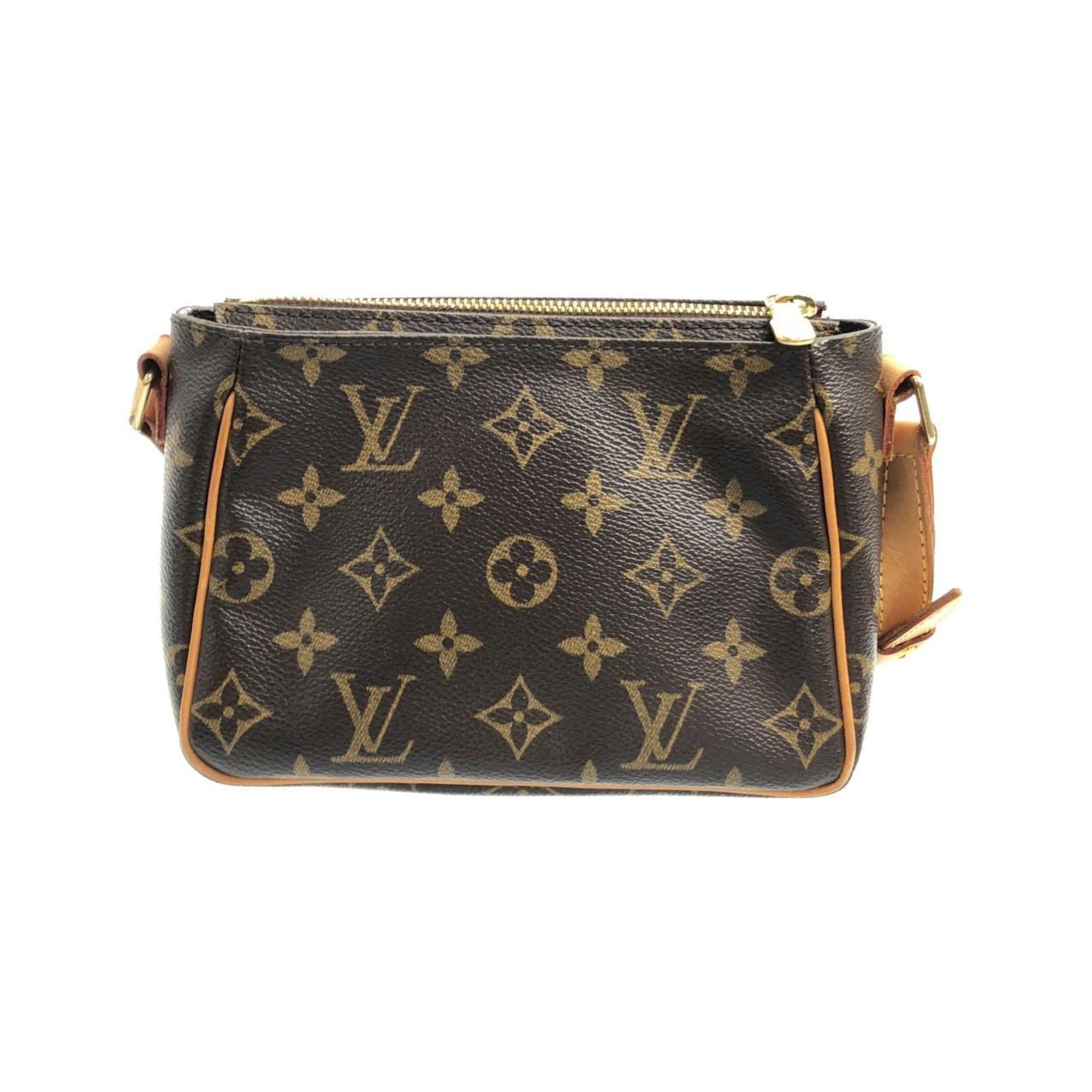 Louis Vuitton Marron Coated Canvas Shoulder Bag (Pre-Owned)