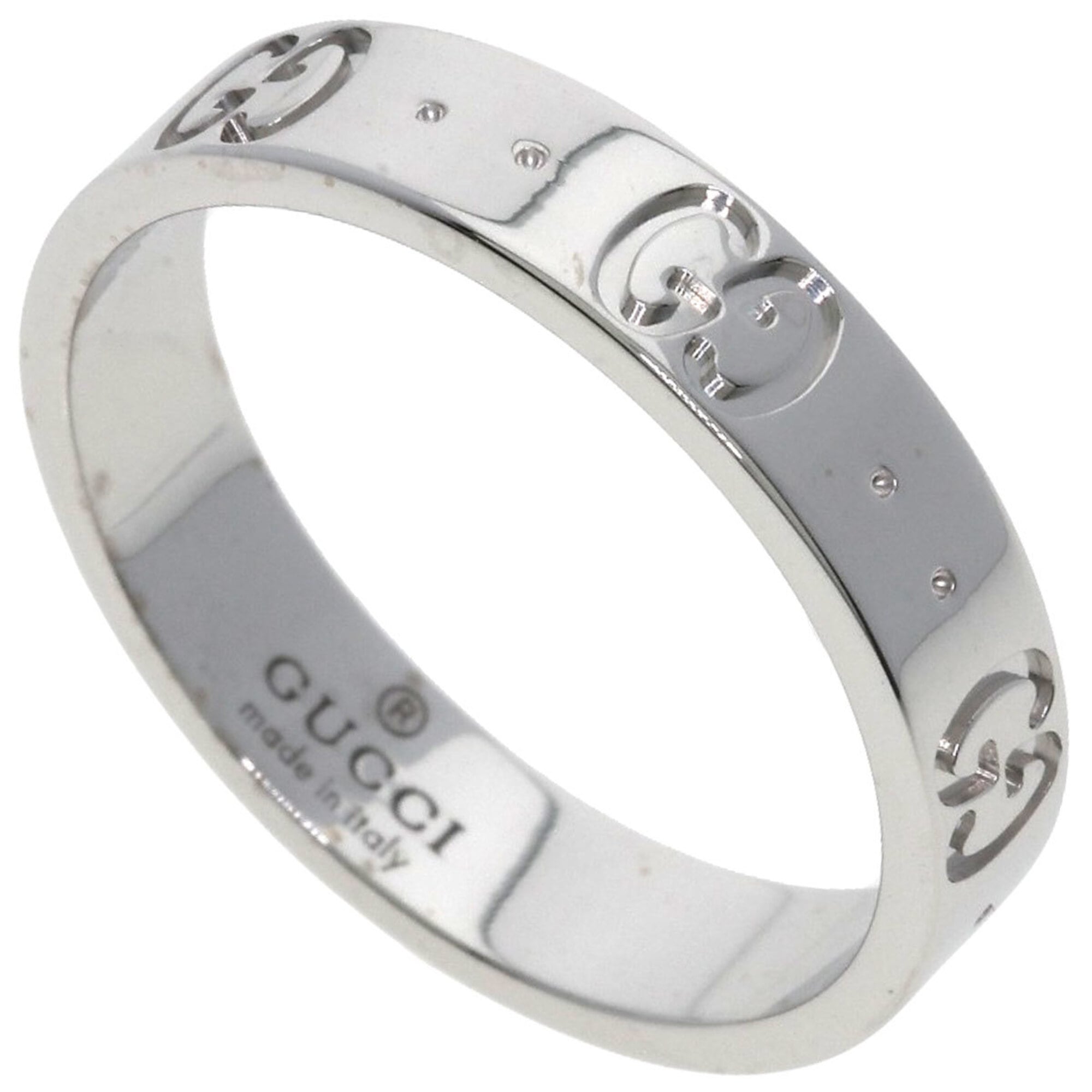 Gucci White Gold (18K) Band Ring (Pre-Owned)