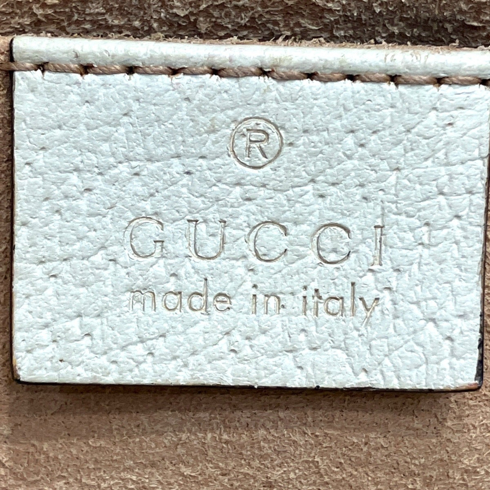 Gucci Sherry Line Leather Shoulder Bag (Pre-Owned)