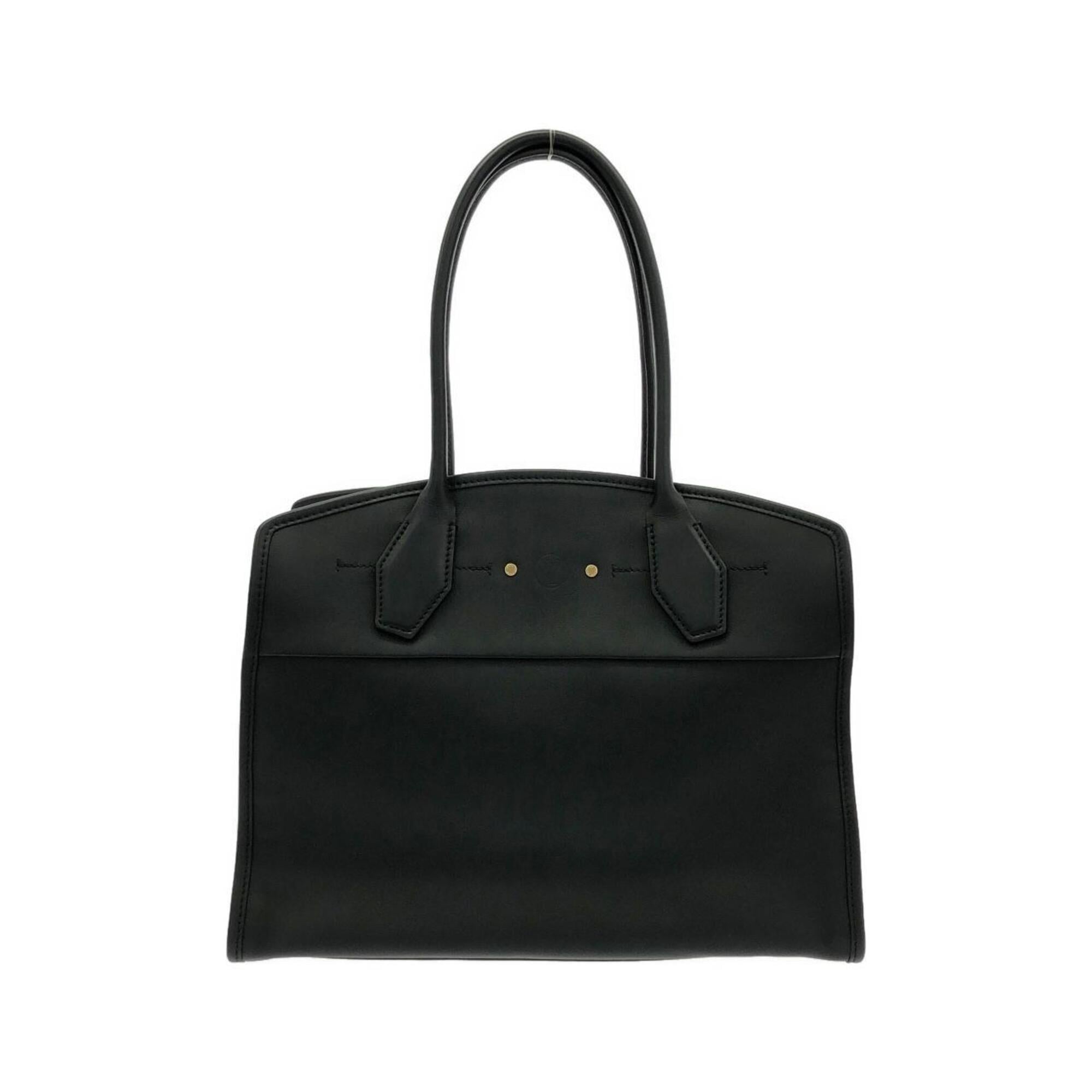 Louis Vuitton Black Leather Pouch Shoulder Bag (Pre-Owned)