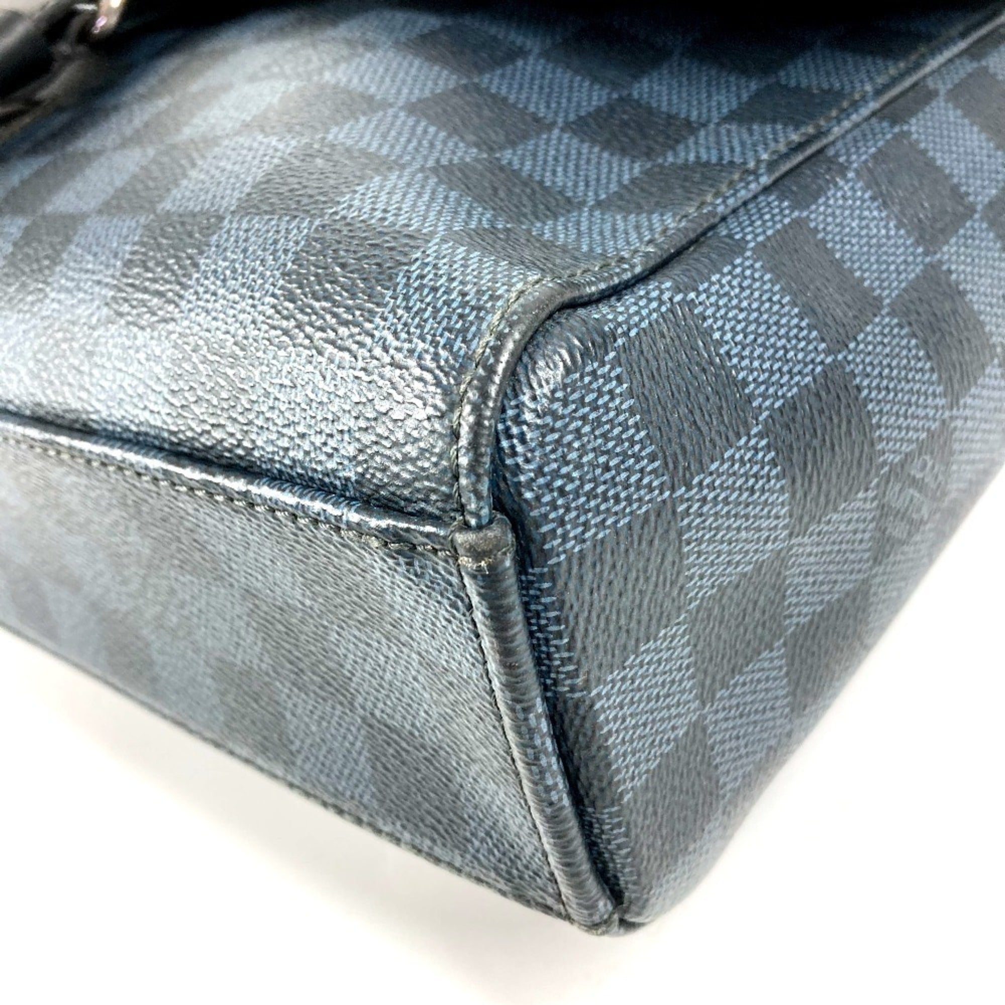 Louis Vuitton Damier Cobalt Navy Messenger Bag Shoulder Bag (Pre-Owned)