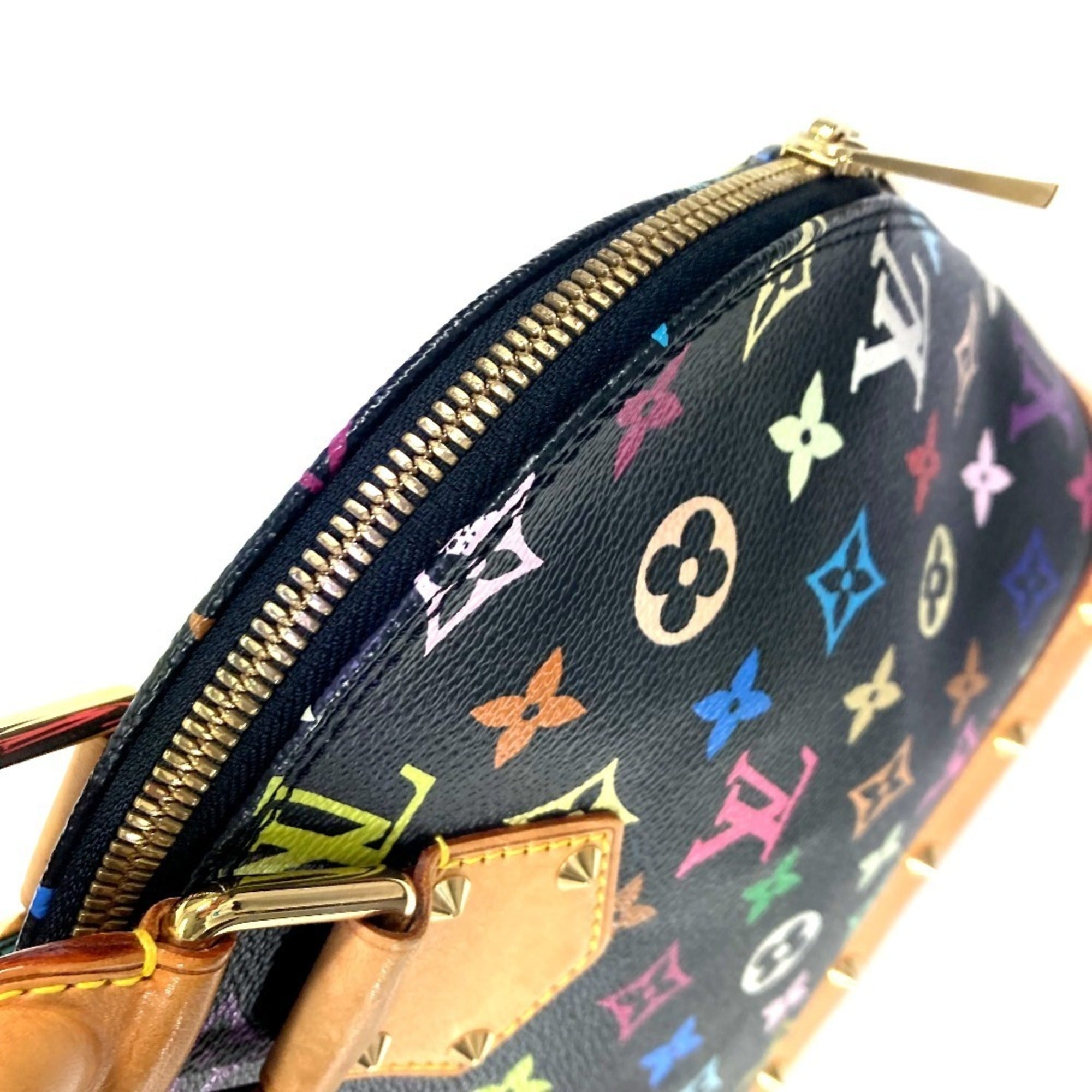 Louis Vuitton Black Multi-Color Noir Monogram Multicolore Handbag Tote Bag (Pre-Owned)