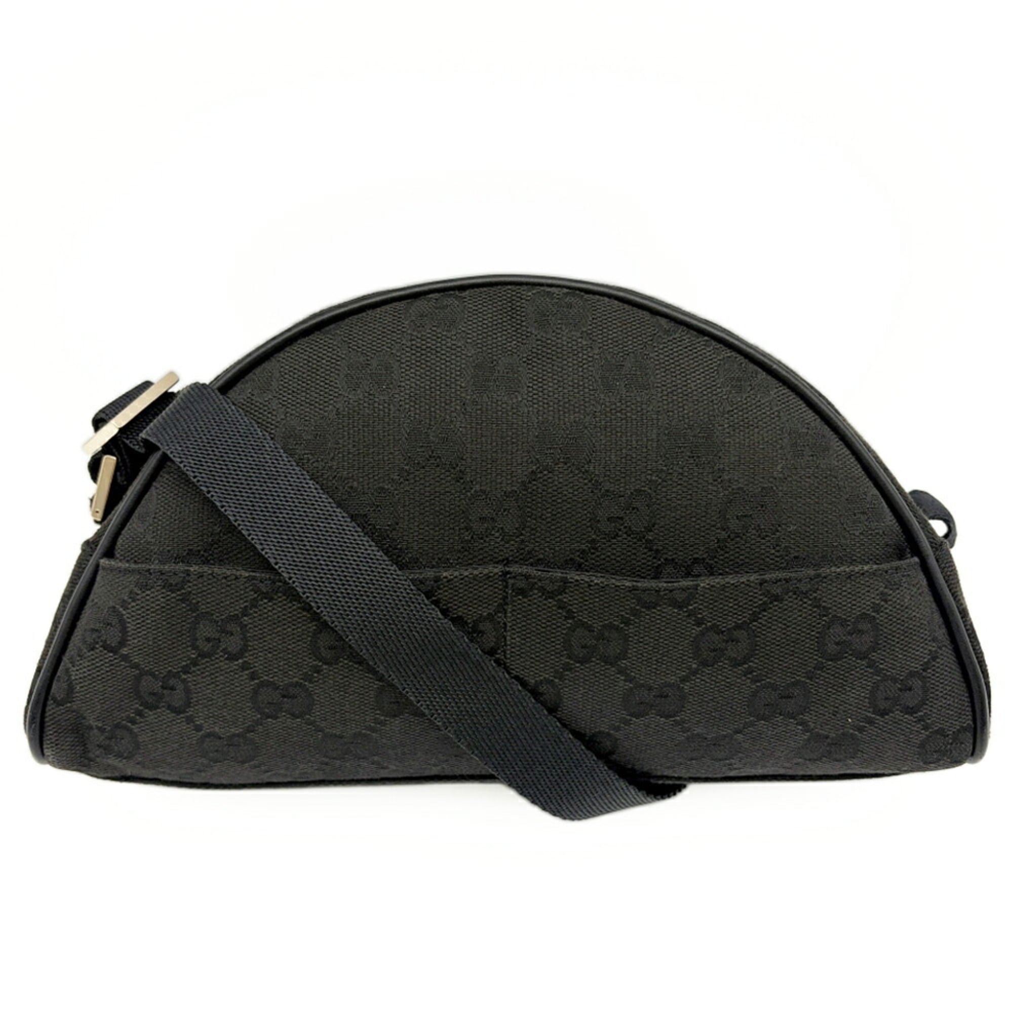 Gucci Black Gg Canvas Pouch (Pre-Owned)