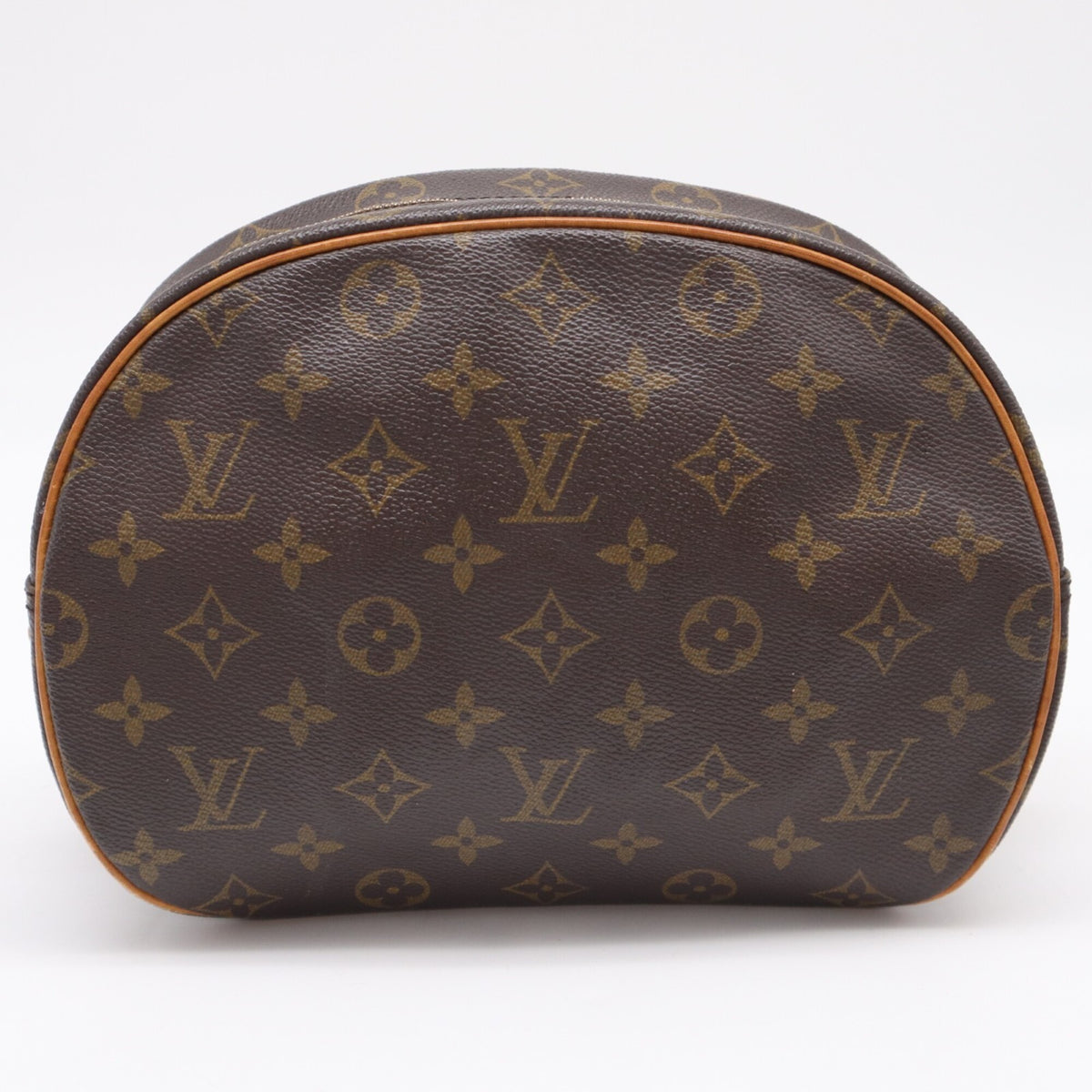 Louis Vuitton Beige Brown Monogram Coated Canvas Leather Shoulder Bag (Pre-Owned)