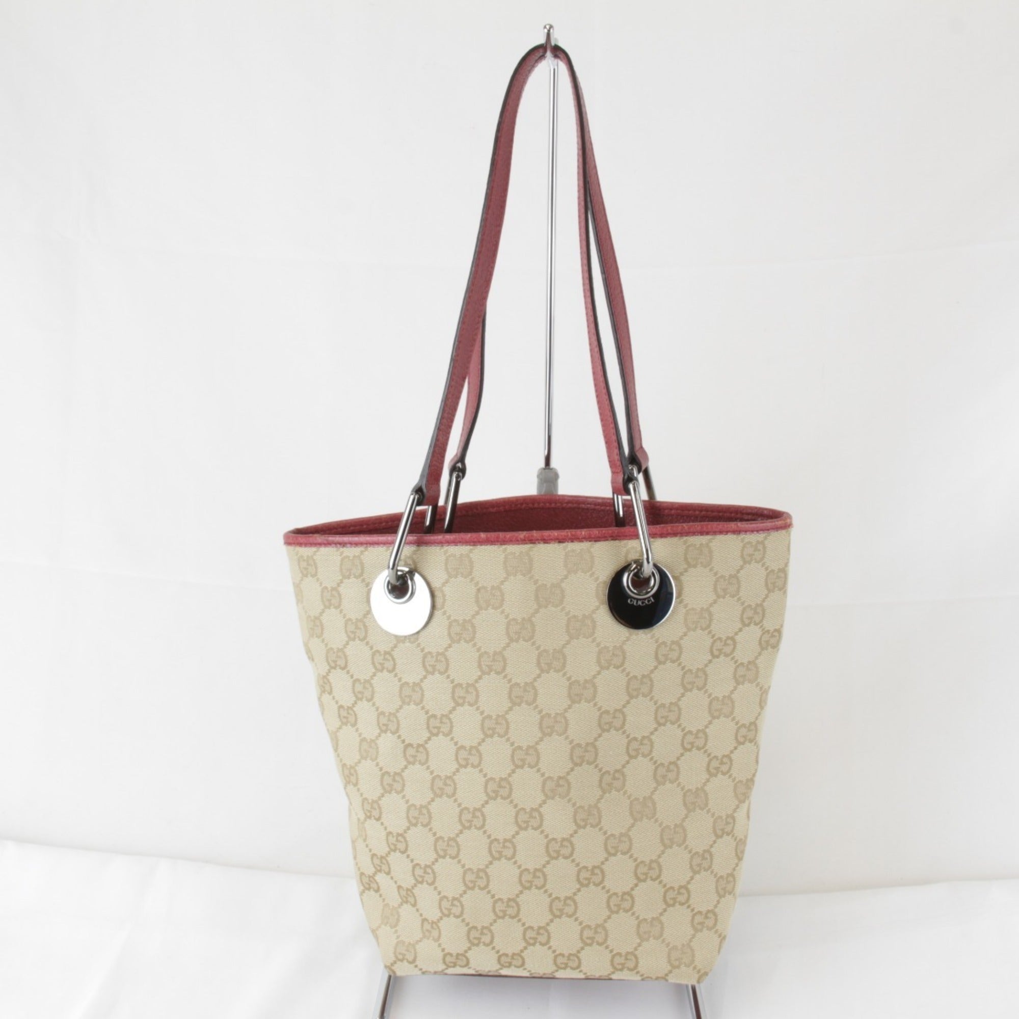 Gucci Beige Gg Canvas Tote Bag (Pre-Owned)