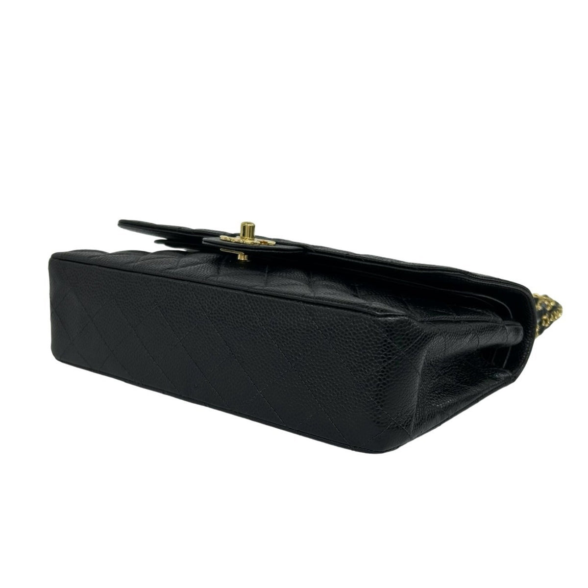 Chanel Black Grained Calfskin Shoulder Bag (Pre-Owned)