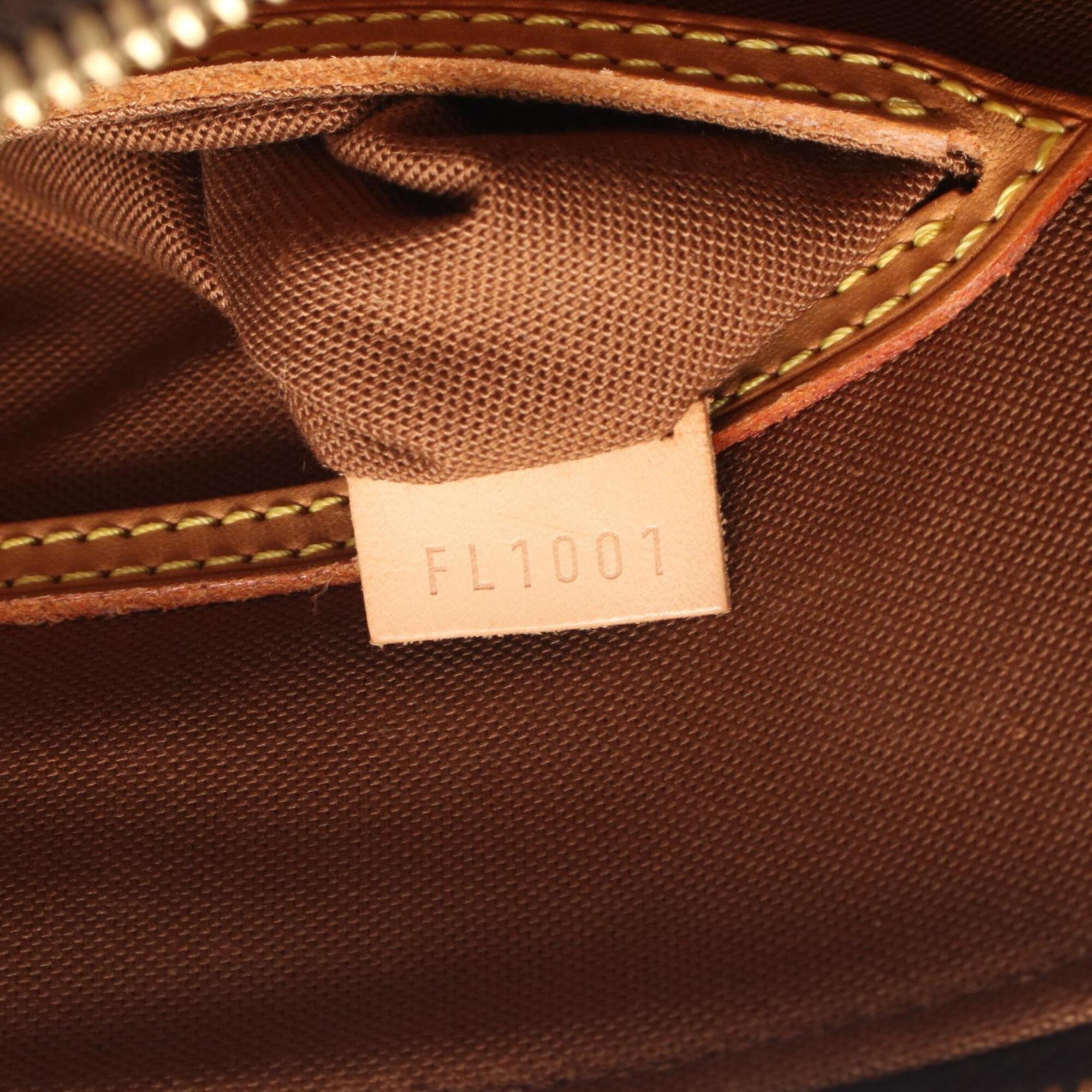 Louis Vuitton Brown Coated Canvas Pvc Monogram Leather Handbag (Pre-Owned)