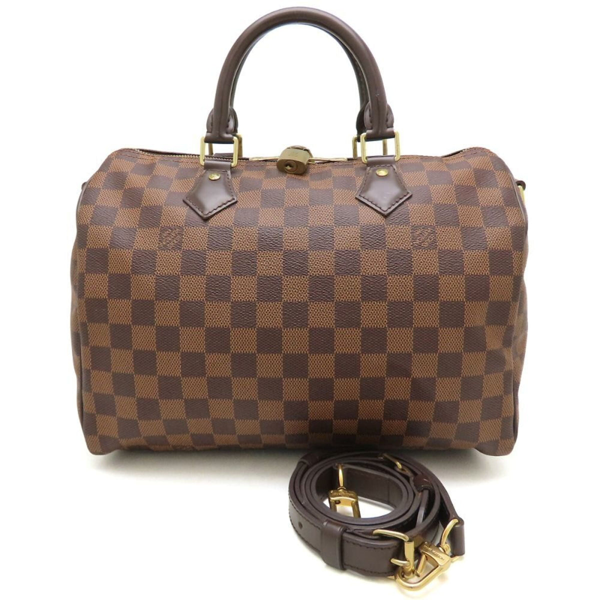 Louis Vuitton Damier Canvas Ebene Damier Canvas Handbag (Pre-Owned)